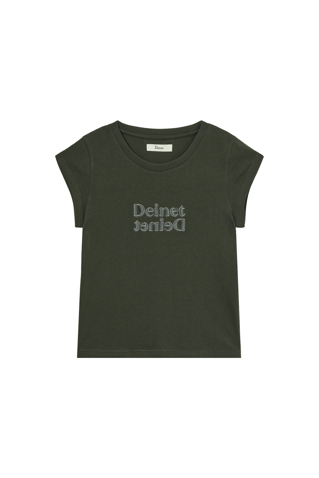 Deinet - Brushed Stitch Point Petit T-Shirt (Charcoal) product image 10 | TRAB K-Fashion Australia