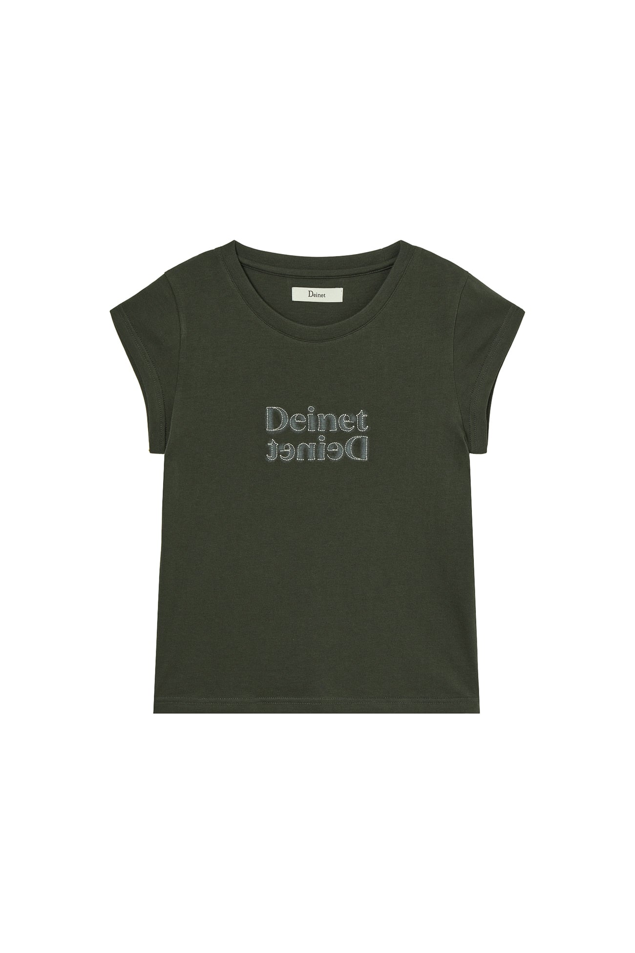 Deinet - Brushed Stitch Point Petit T-Shirt (Charcoal) product image 10 | TRAB K-Fashion Australia