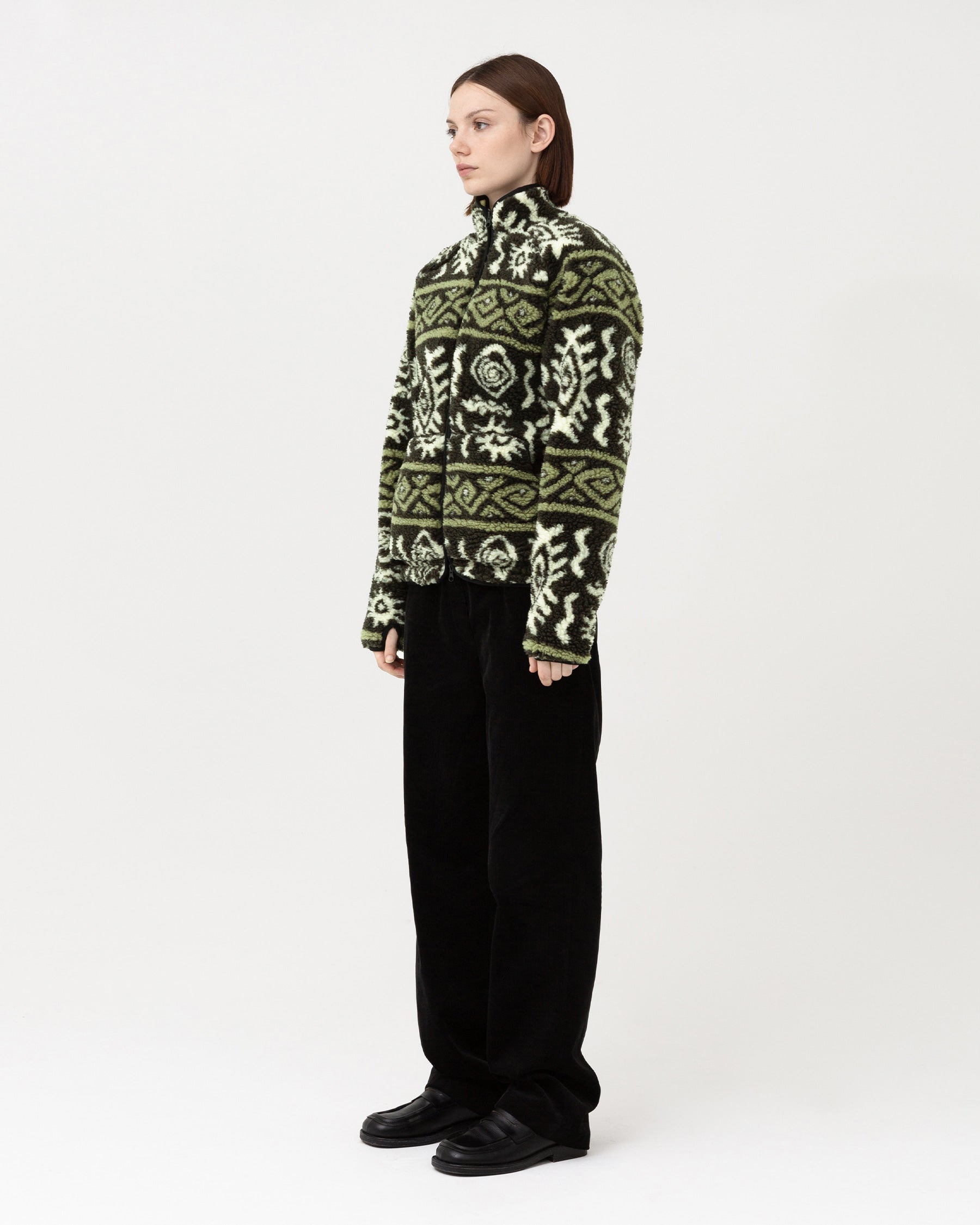 Brownyard - Native Fleece Jacket (Olive) product image 3 | TRAB K-Fashion Australia