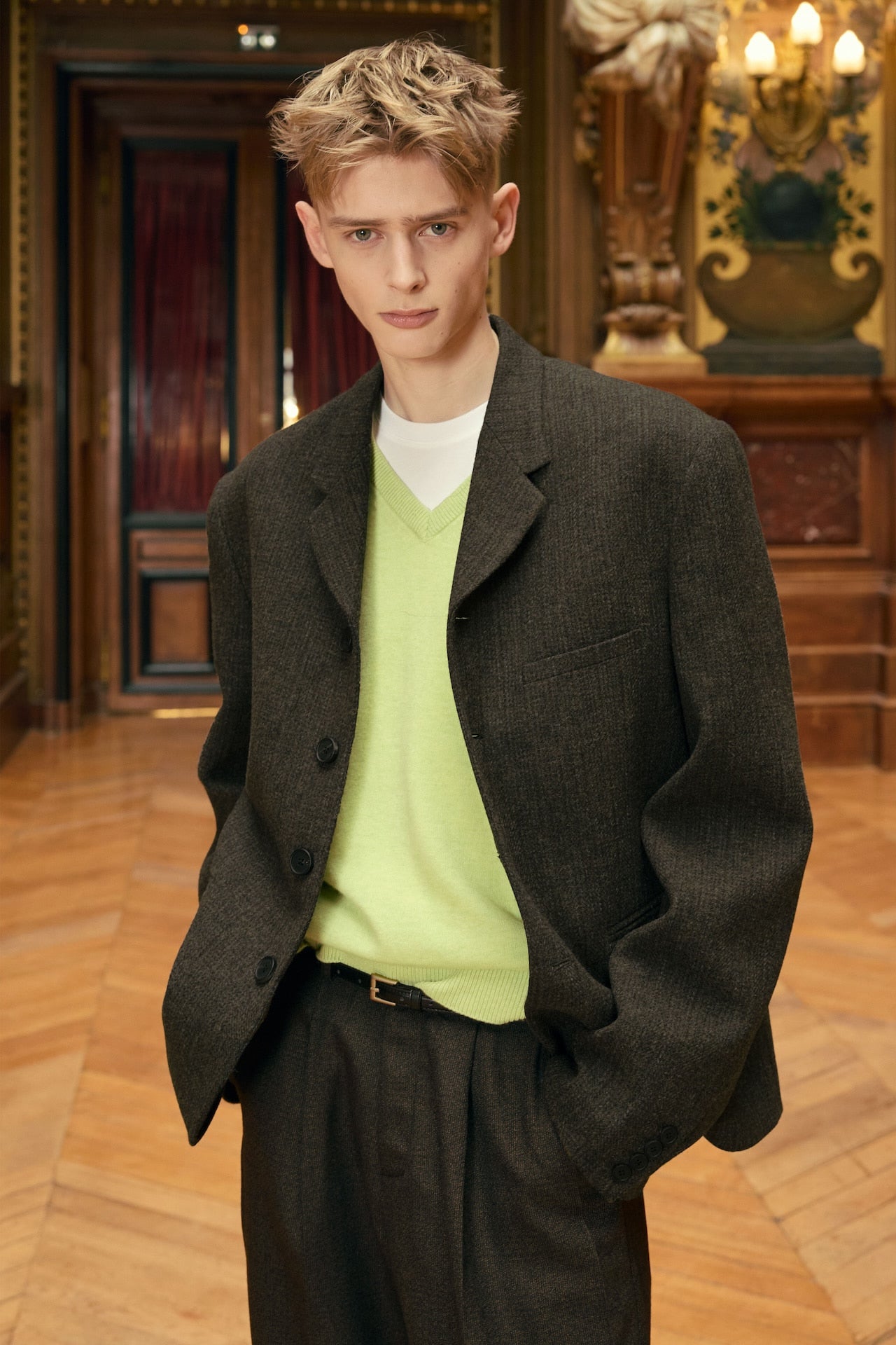 STU - 4 Button Single Breasted Jacket (Khaki) product image 7 | TRAB K-Fashion Australia
