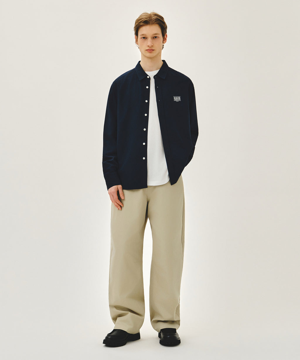 Marithe & Francois Girbaud - Classic Logo Linen Shirt (Navy) product image 5 | TRAB K-Fashion Australia