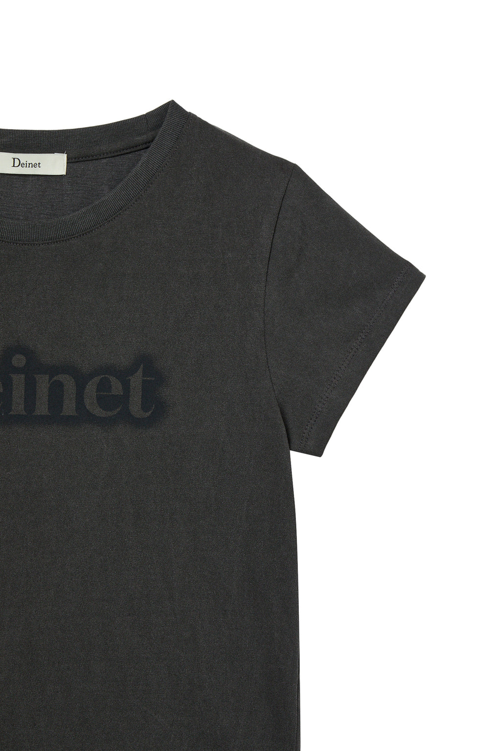 Deinet - Spray Logo Pigment T-Shirt (Charcoal) product image 4 | TRAB K-Fashion Australia