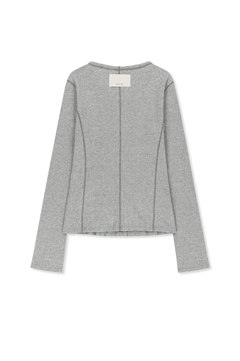 Matin Kim - Multi Styling Hook Detail Slim Top (Grey) product image 2 | TRAB K-Fashion Australia