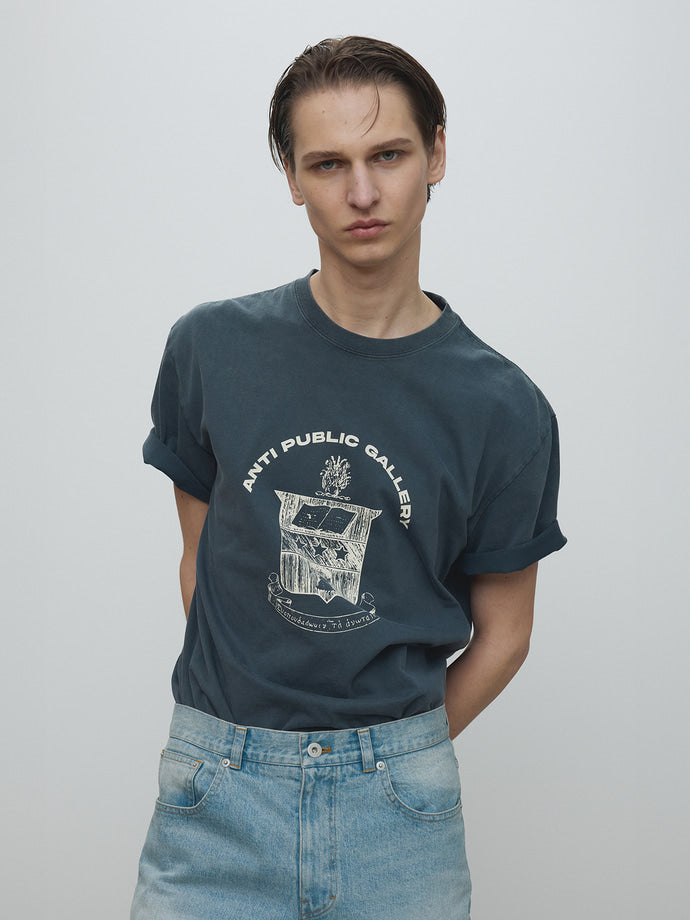 Tonywack - Anti Gallery Garment Dyed T-Shirt (Faded Navy) product image 1 | TRAB K-Fashion Australia