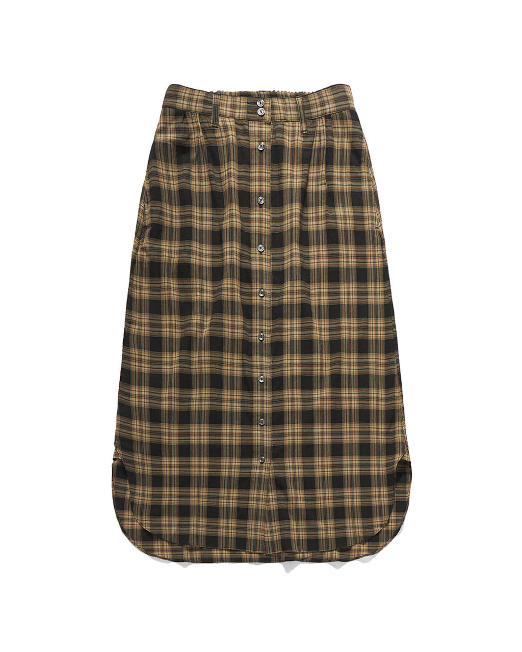 Eastlogue - Low Tide Wanderer Skirt (Orange & Charcoal Check) product image 3 | TRAB K-Fashion Australia