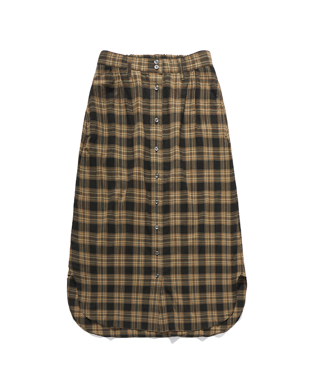 Eastlogue - Low Tide Wanderer Skirt (Orange & Charcoal Check) product image 3 | TRAB K-Fashion Australia