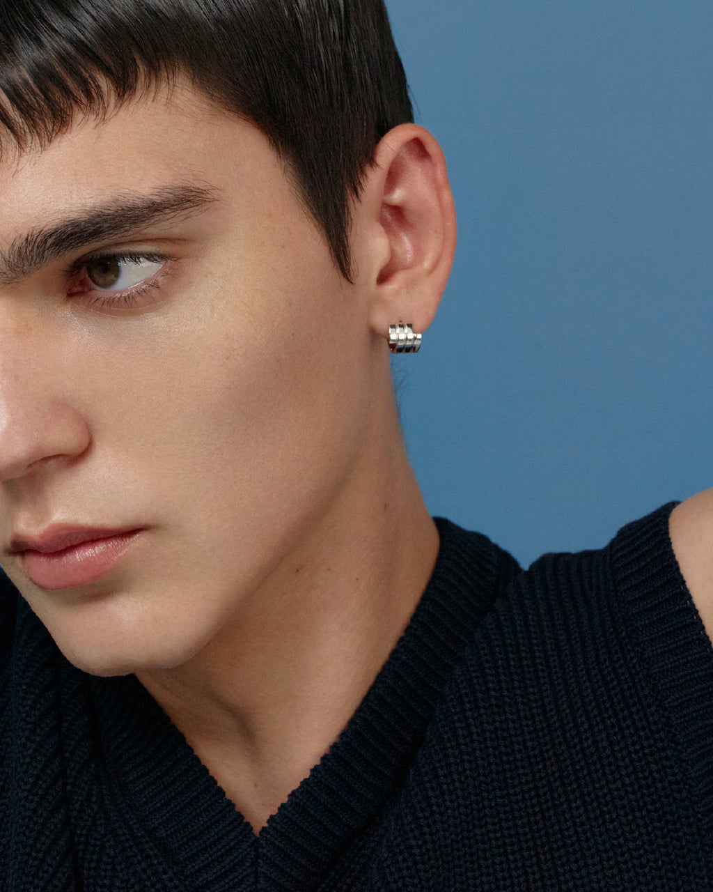 Numbering - Flat Coil Hoop Earrings #4108 product image 1 | TRAB K-Fashion Australia