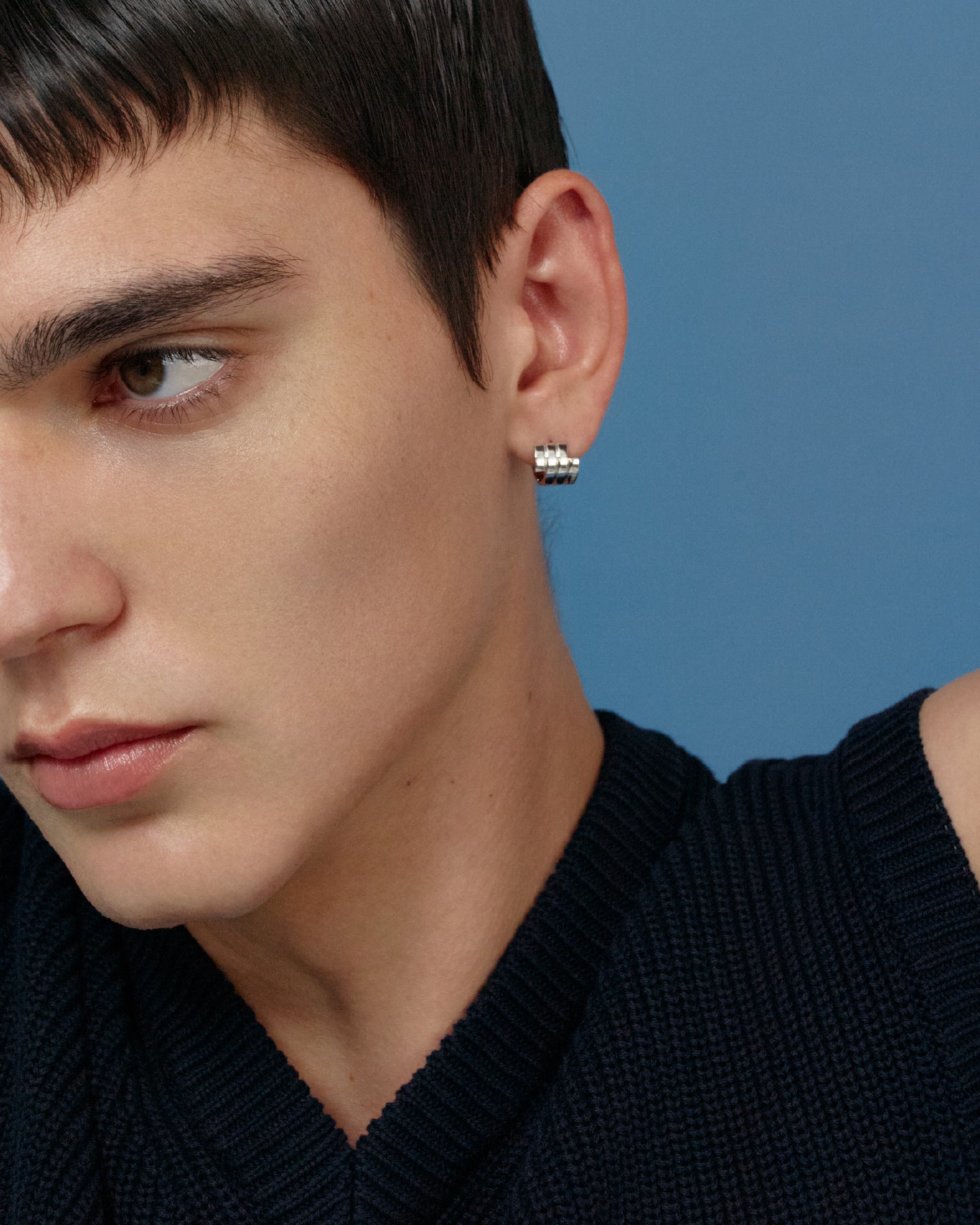 Numbering - Flat Coil Hoop Earrings #4108 product image 1 | TRAB K-Fashion Australia