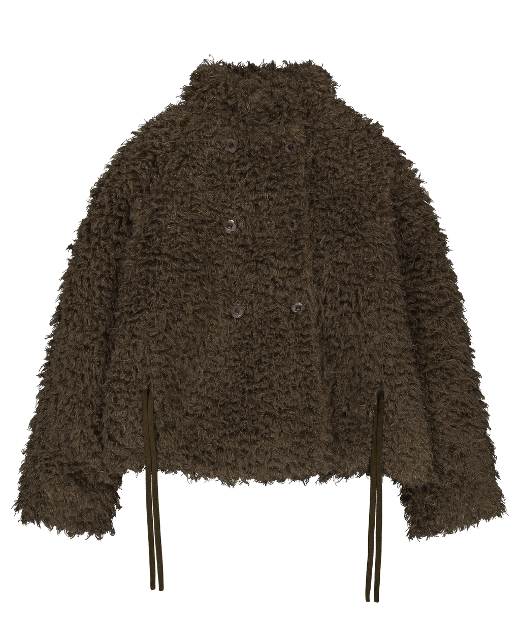 Coyseio - Hairy Fur Jacket (Brown) product image 1 | TRAB K-Fashion Australia