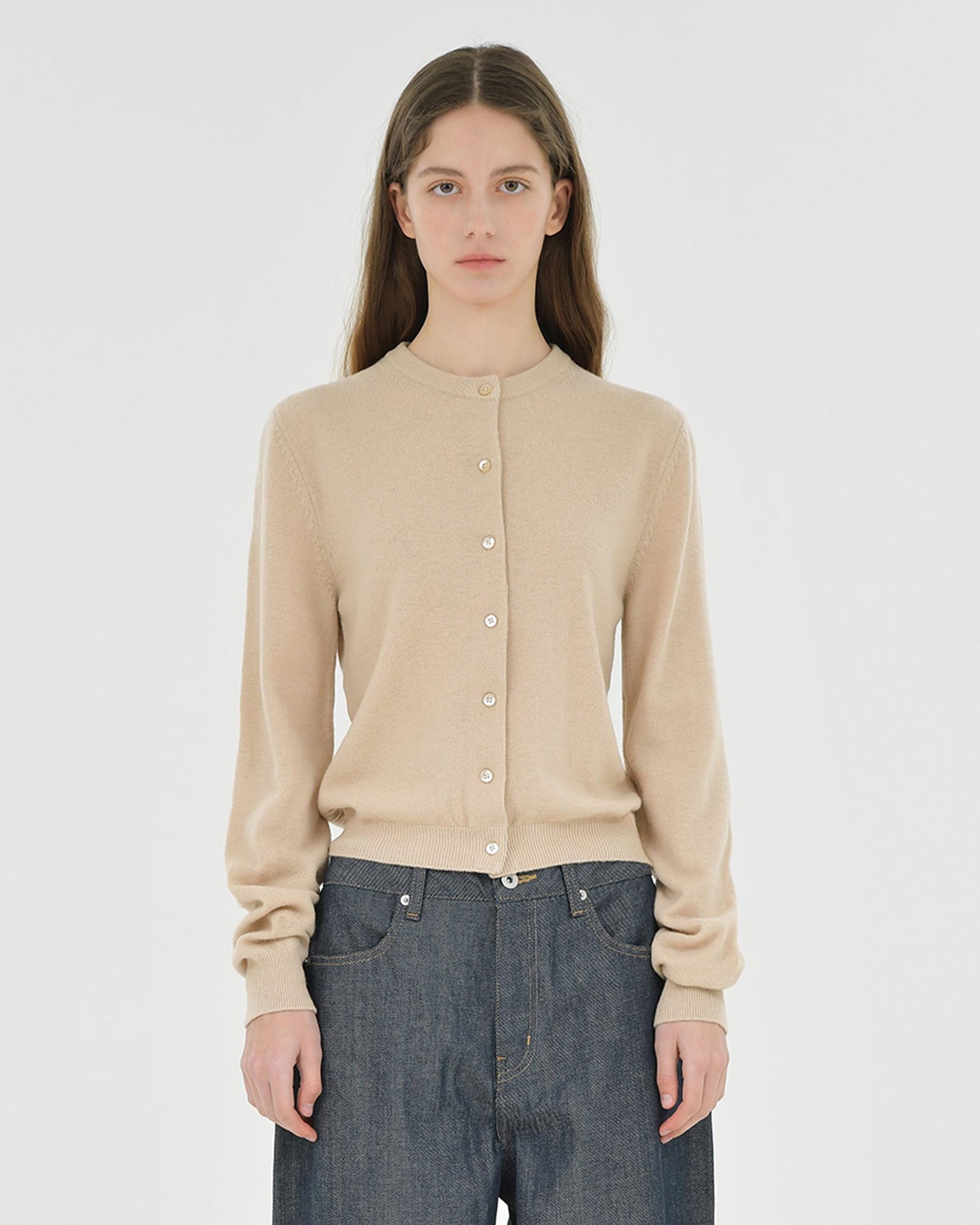 Brownyard - Round Cardigan (Beige) product image 1 | TRAB K-Fashion Australia