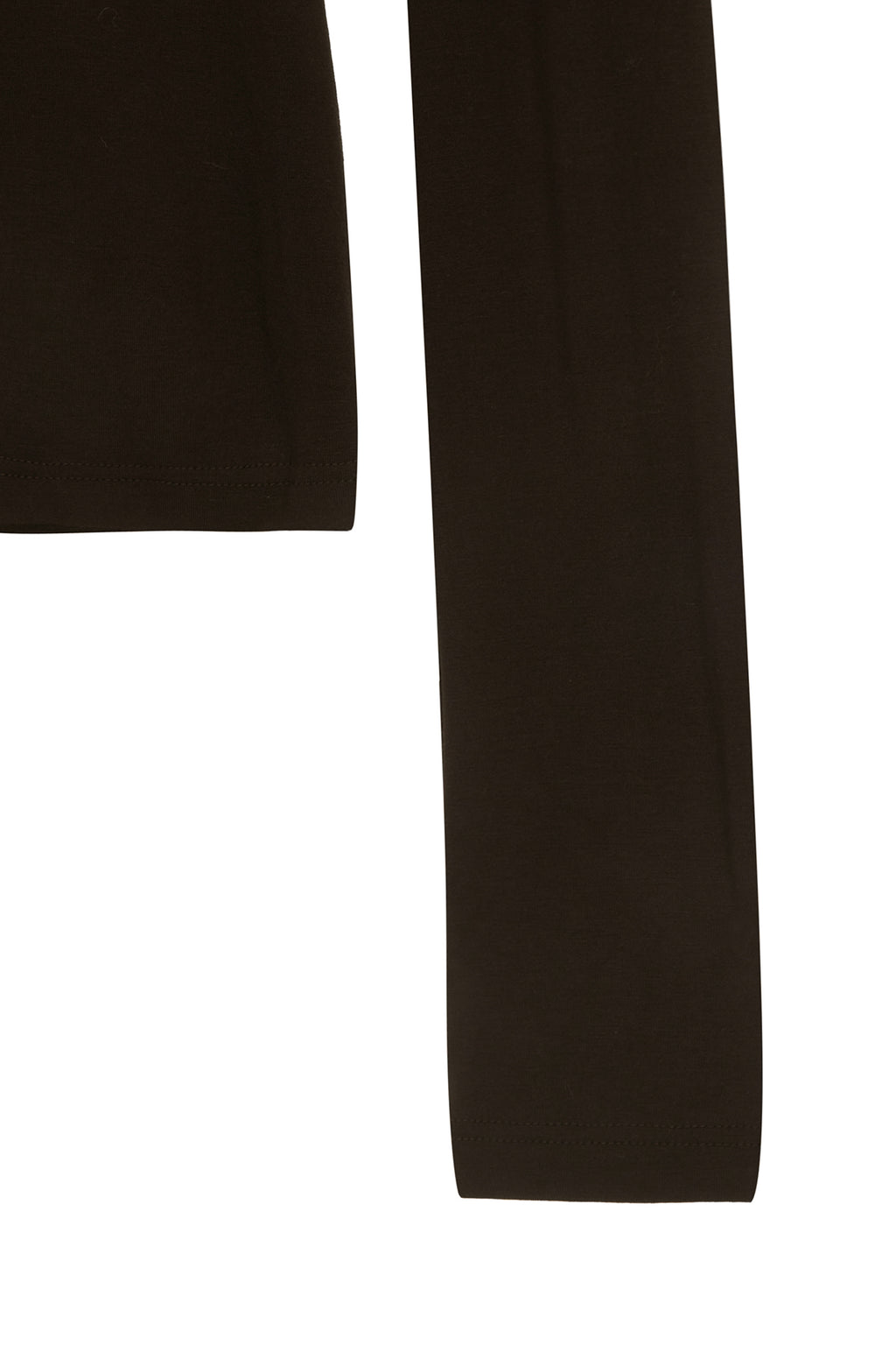 Matin Kim - Rib Layered Half Neck Long Sleeve Top (Brown) product image 4 | TRAB K-Fashion Australia
