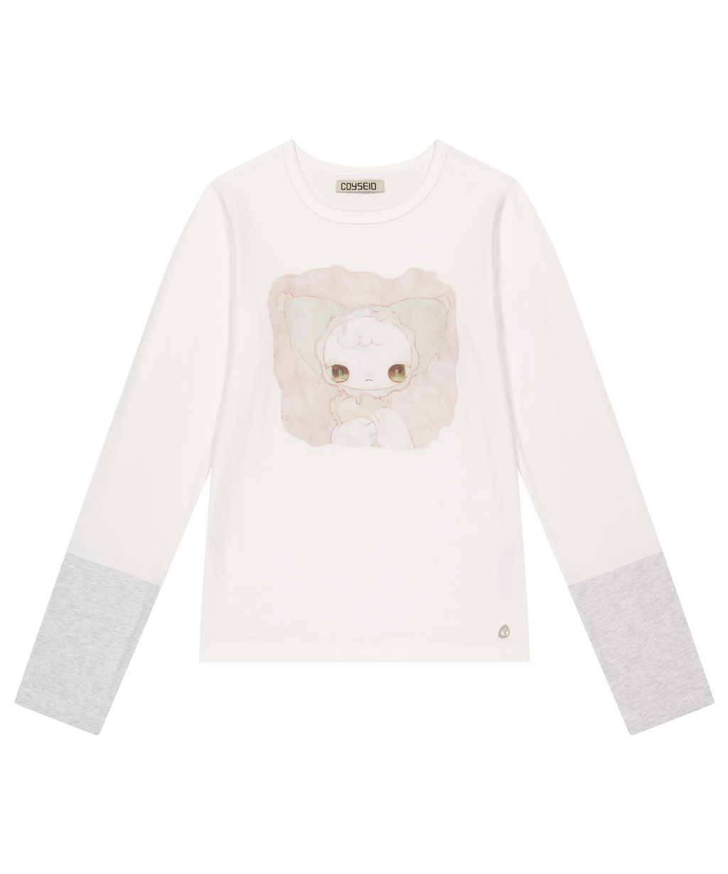 Coyseio - Blush Longsleeves (Ivory) product image 1 | TRAB K-Fashion Australia