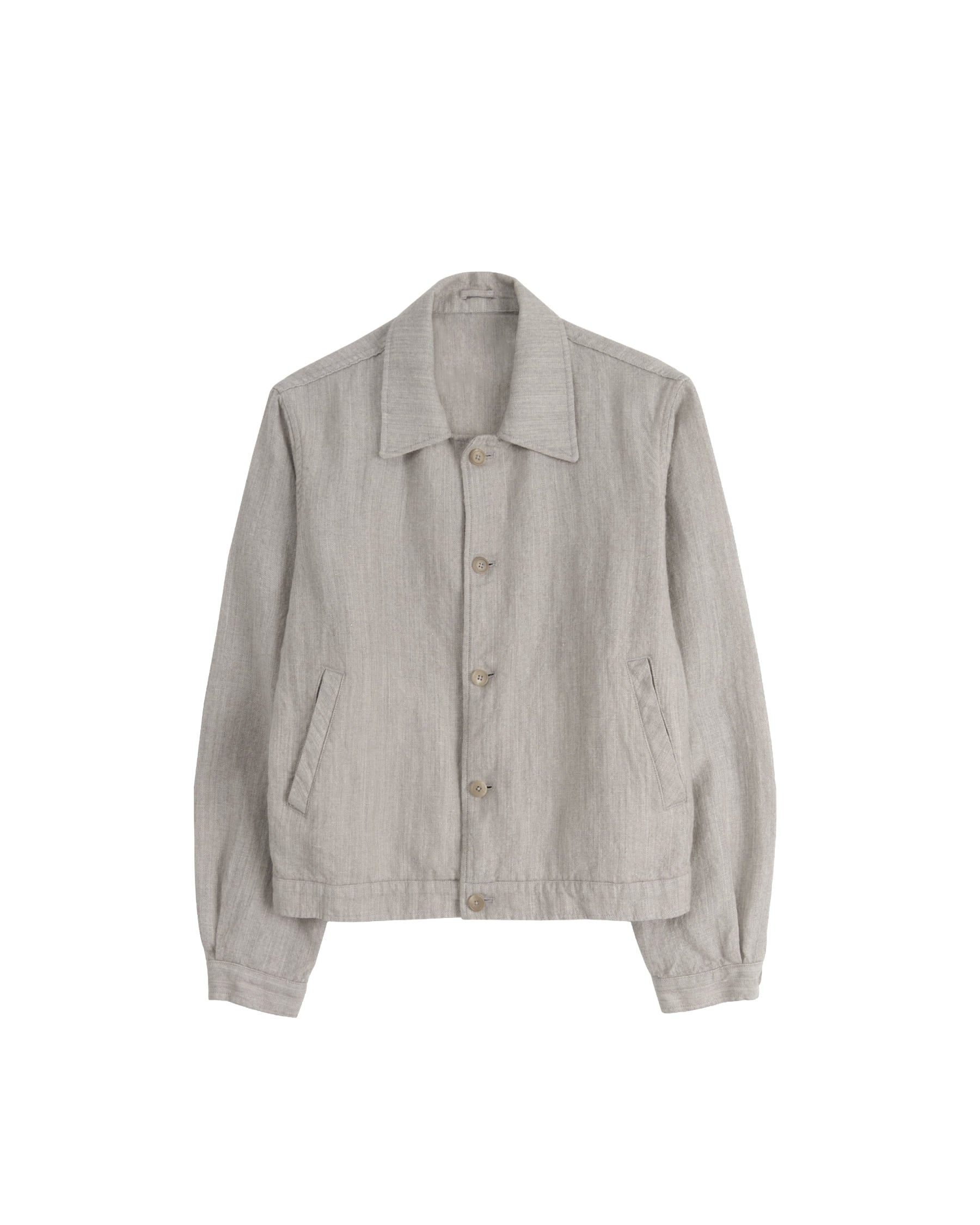 Brownyard - Boiled Wool Twill Jacket (Stone) product image 5 | TRAB K-Fashion Australia