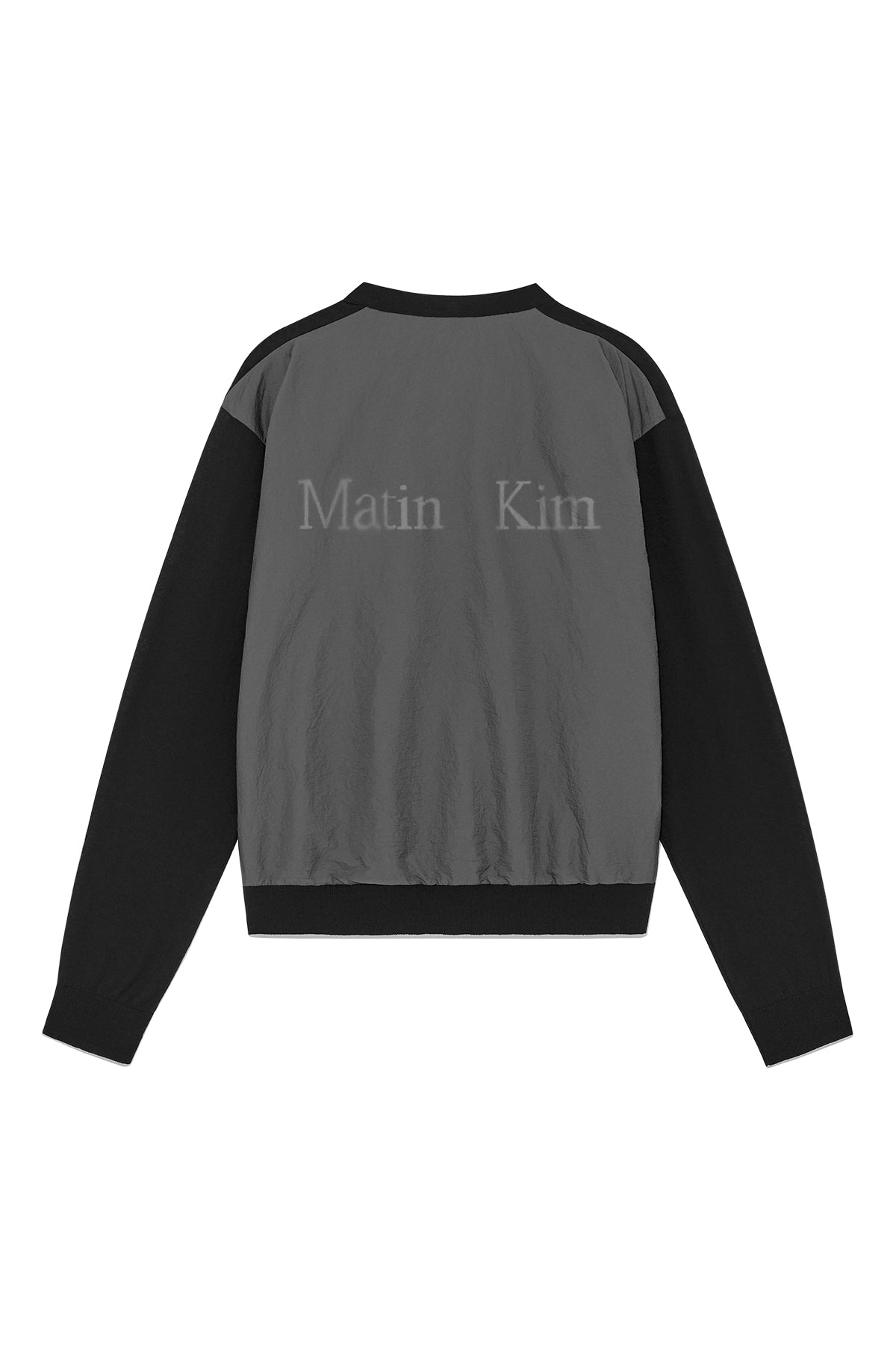 Matin Kim - Back Logo See Through Cardigan (Black) product image 2 | TRAB K-Fashion Australia