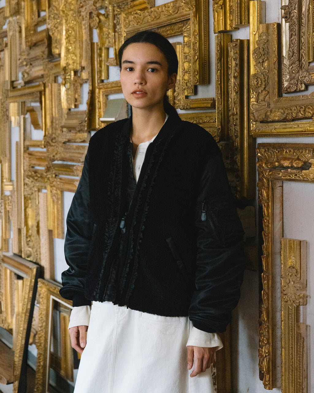 Eastlogue - Aura Ma-1 Blouson Jumper (Black) product image 1 | TRAB K-Fashion Australia