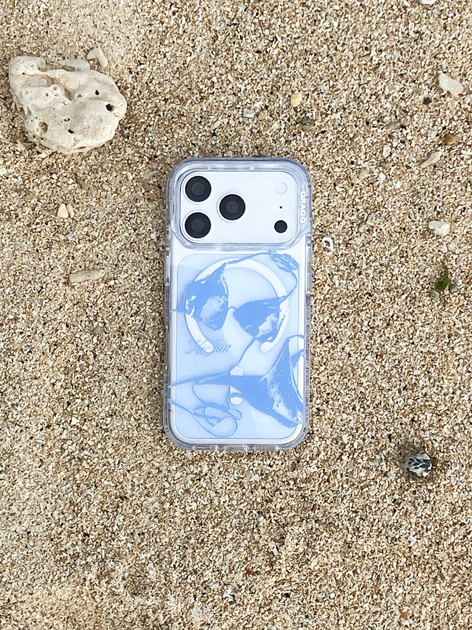 Kijun - MAGSAFE LAYERS FRAME CASE CLEAR AFTER SWIM product image 1 | TRAB K-Fashion Australia