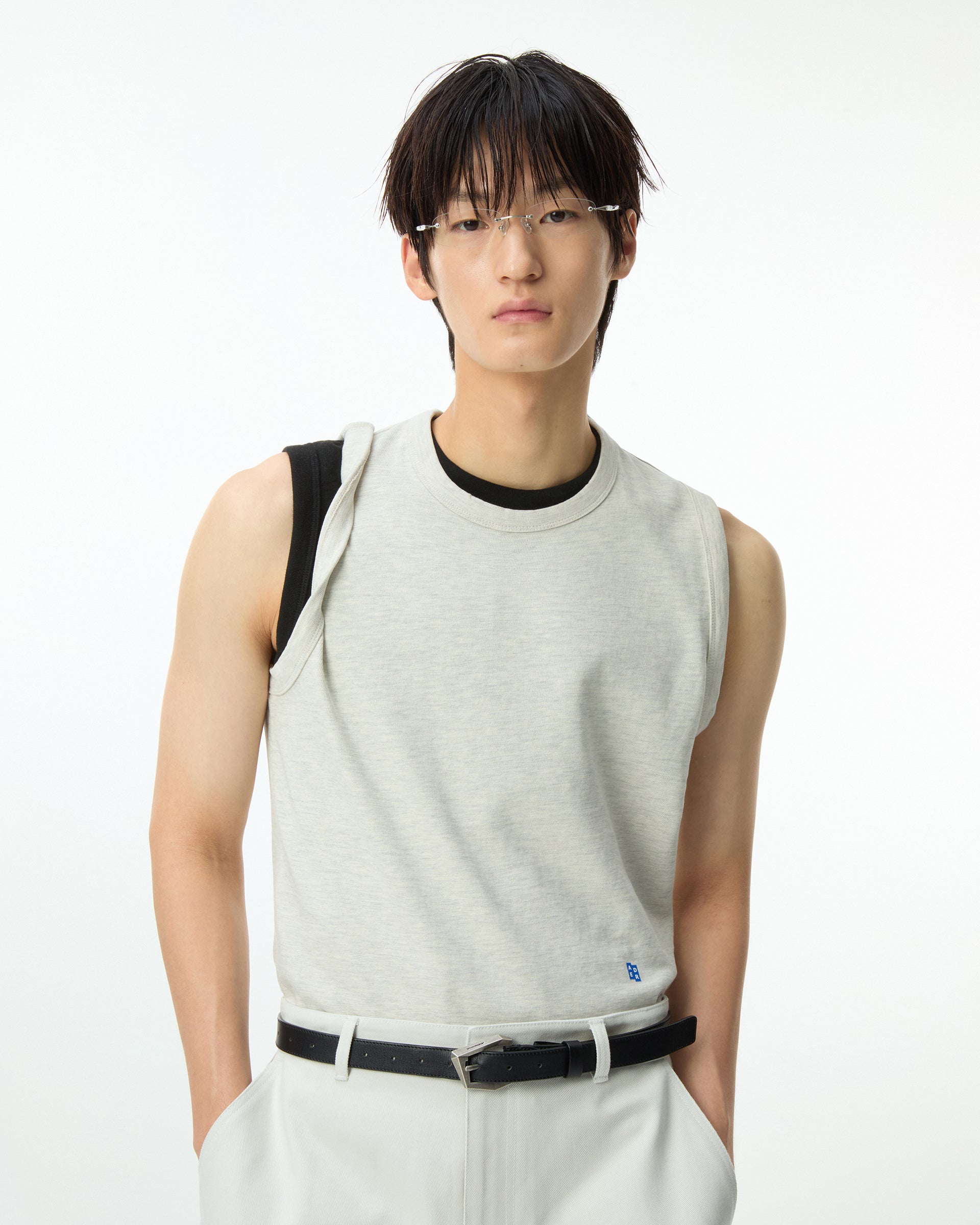 Ader Error - Sig; BL Tag sleeveless 01 (Oatmeal) product image 13 | TRAB K-Fashion Australia