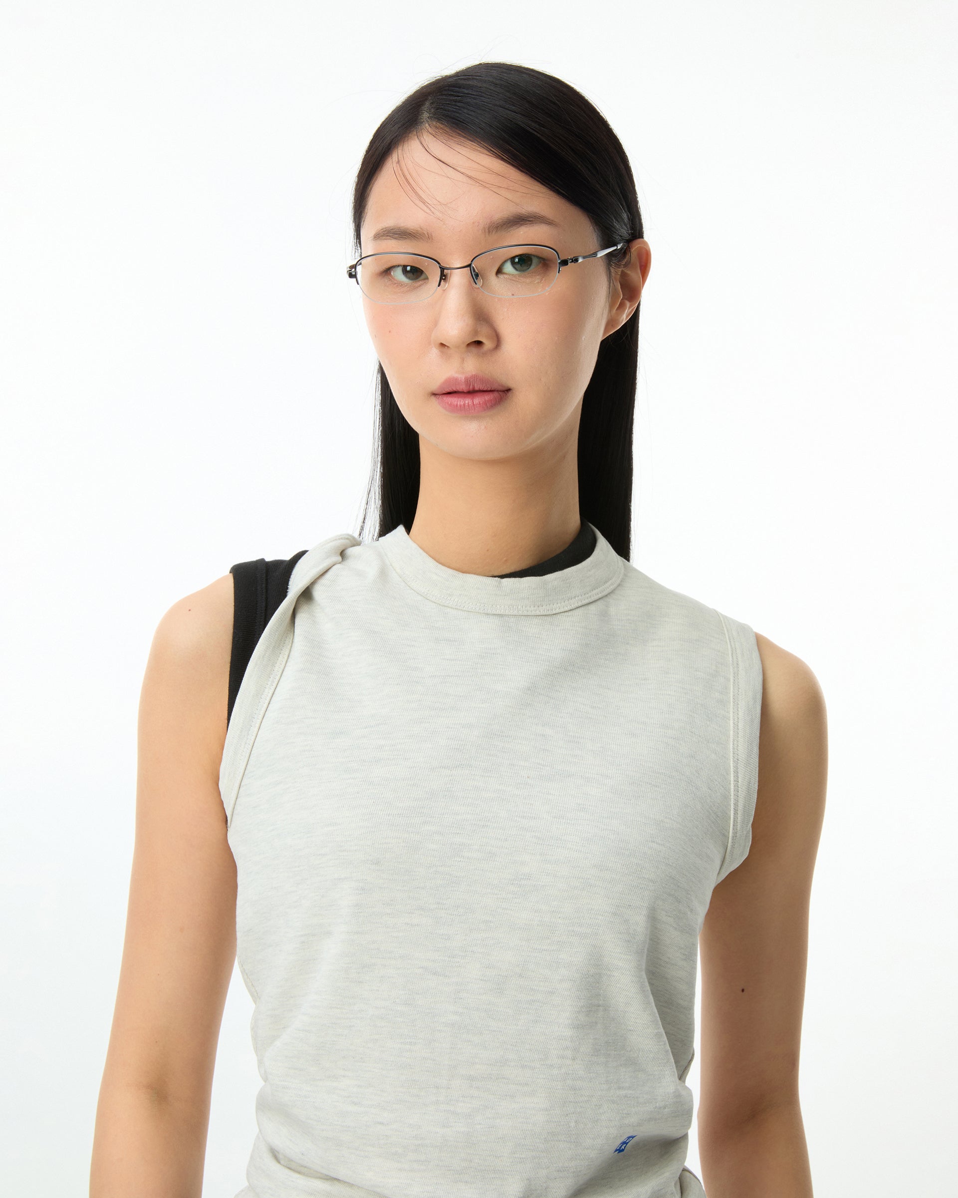Ader Error - Sig; BL Tag sleeveless 01 (Oatmeal) product image 2 | TRAB K-Fashion Australia