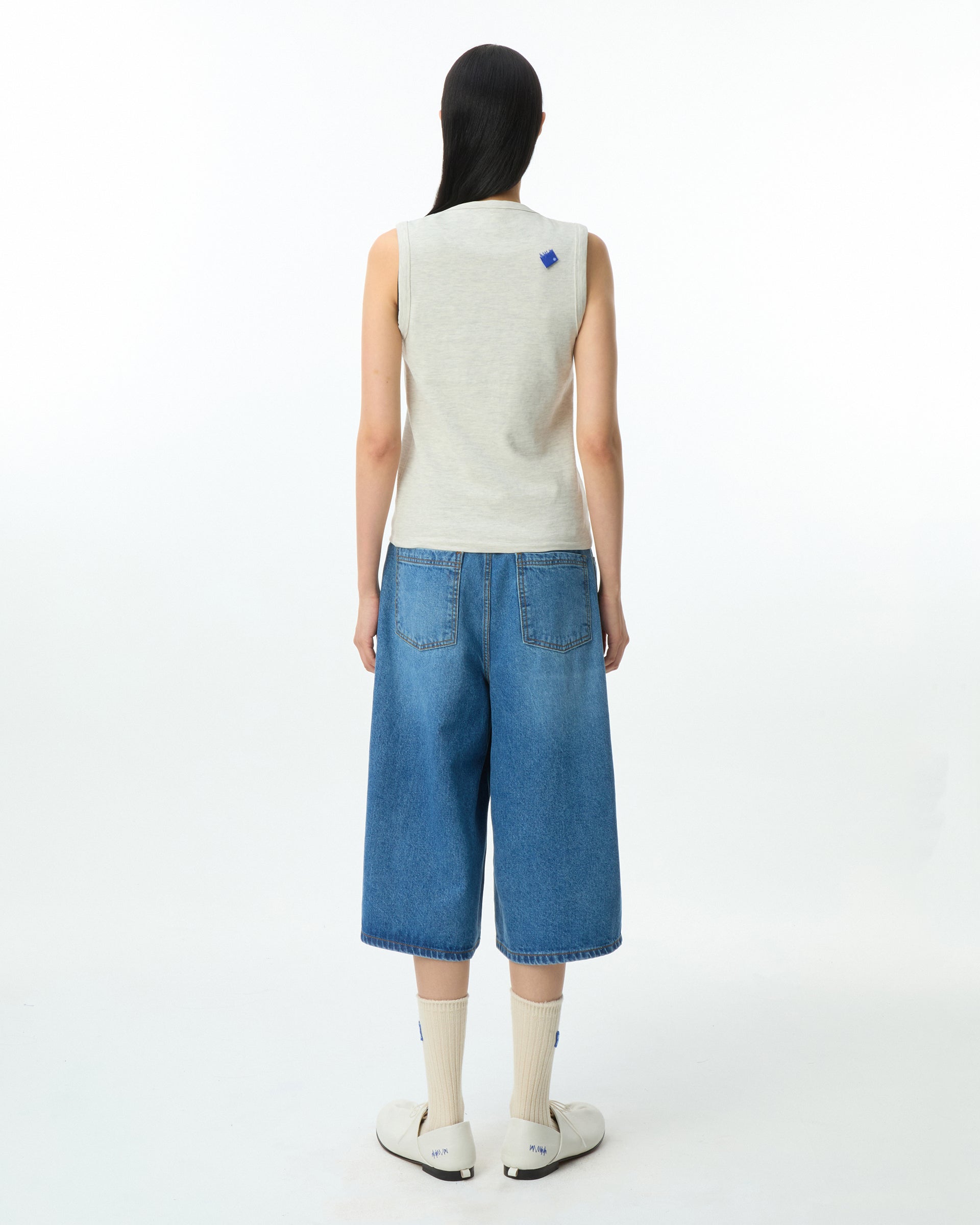Ader Error - Sig; BL Tag sleeveless 01 (Oatmeal) product image 6 | TRAB K-Fashion Australia