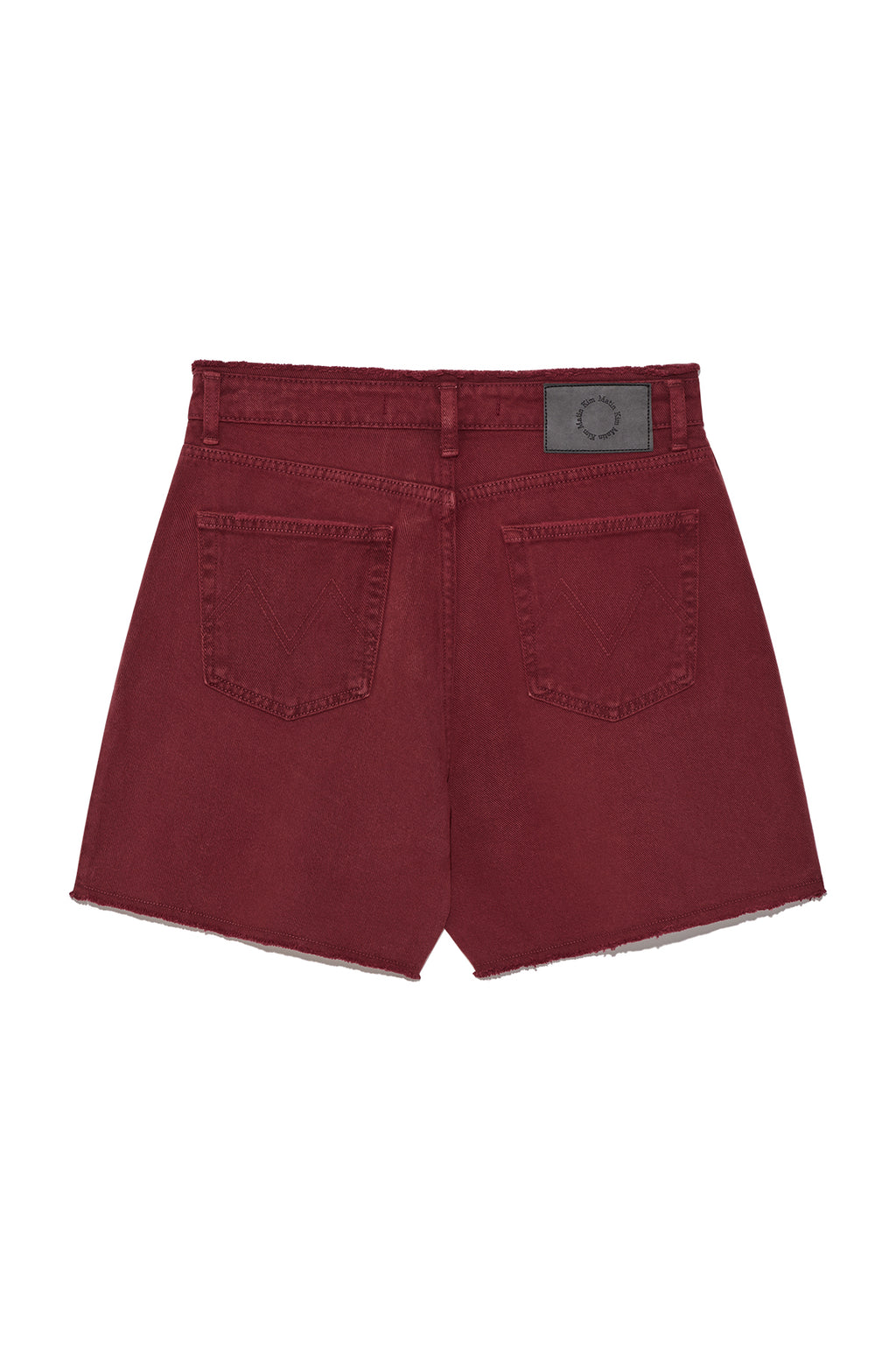 Matin Kim - Cut Line Point Denim Shorts (Red) product image 2 | TRAB K-Fashion Australia