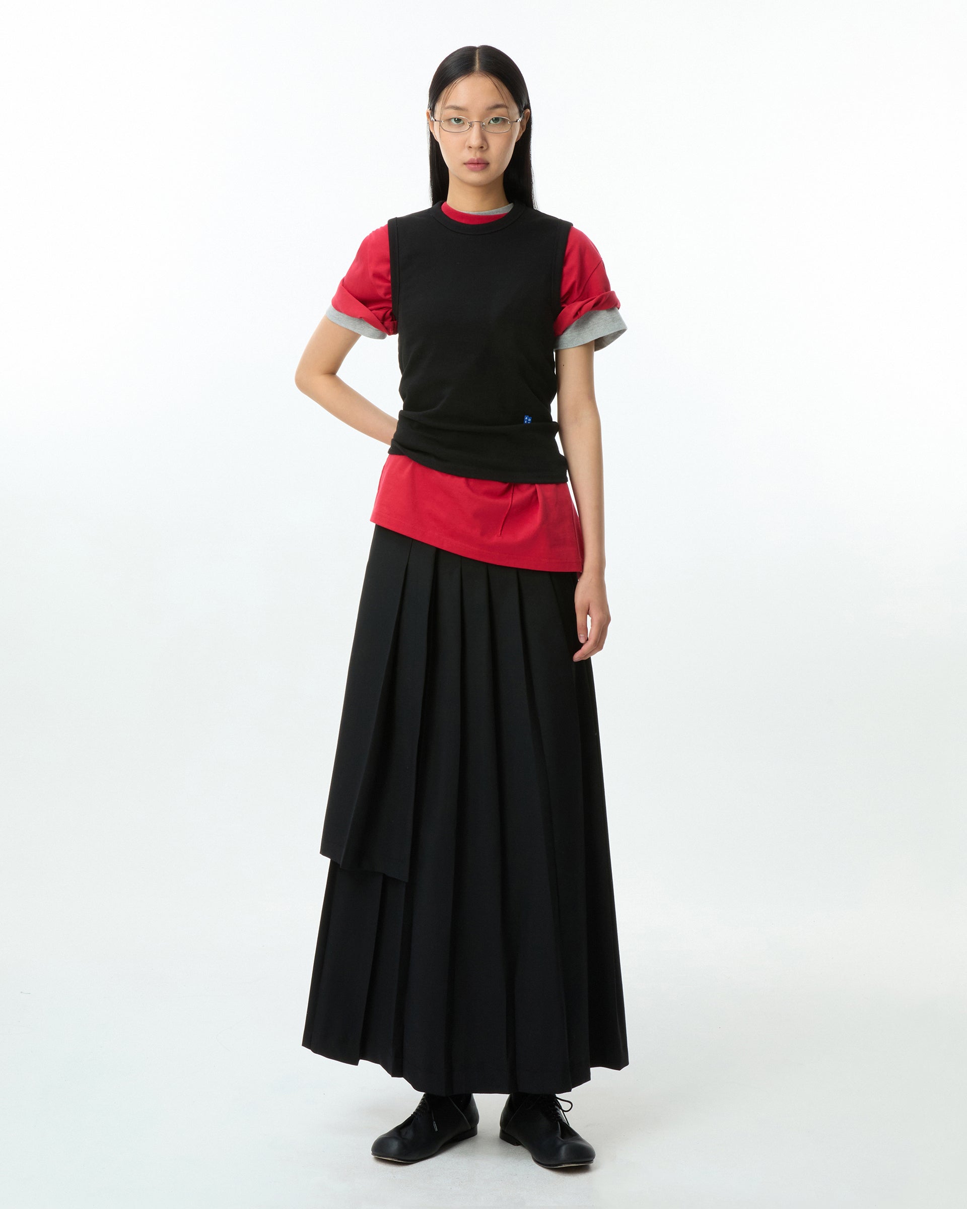 Ader Error - Sig; BL Tag sleeveless 01 (Noir) product image 1 | TRAB K-Fashion Australia