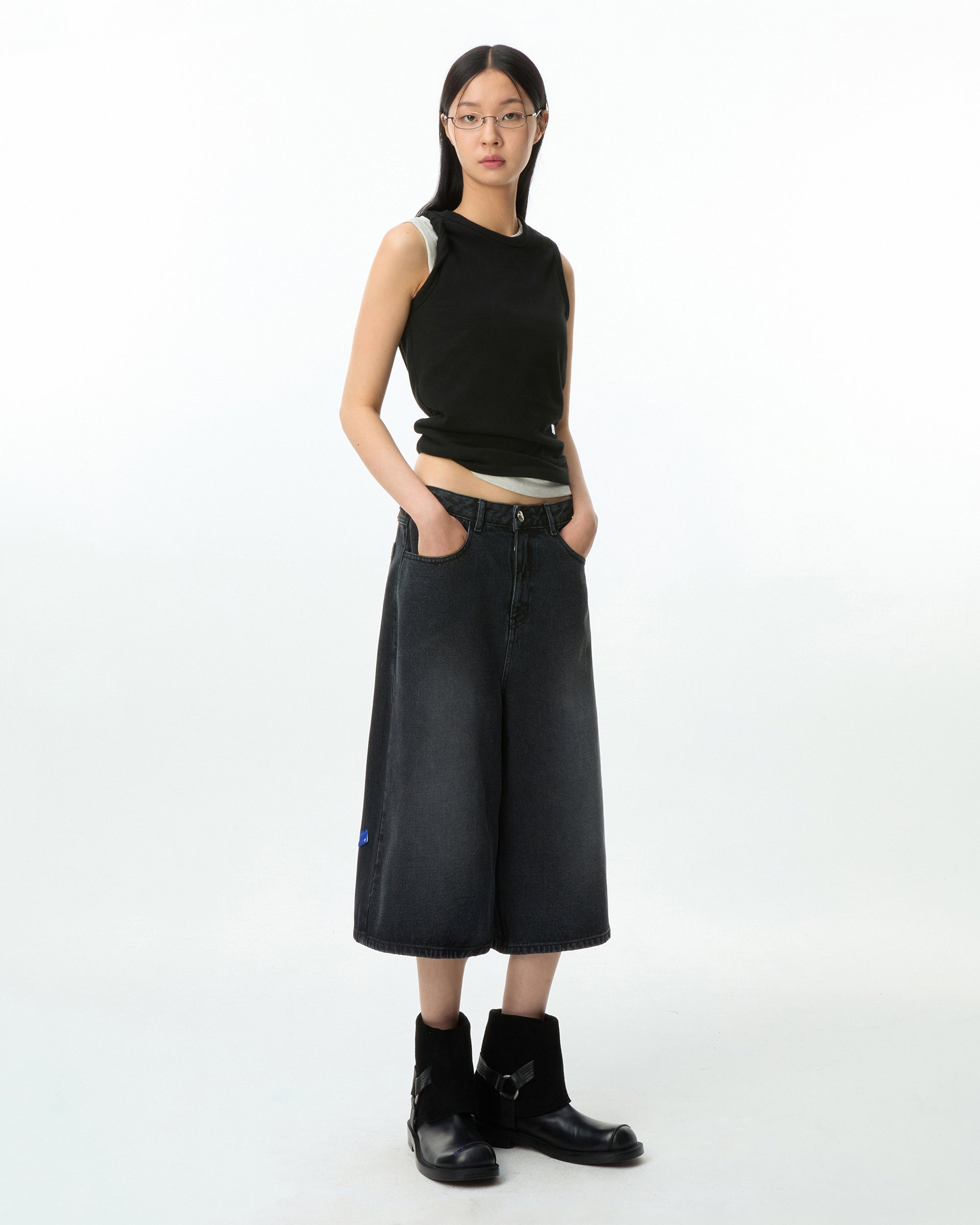 Ader Error - Sig; BL Tag sleeveless 01 (Noir) product image 5 | TRAB K-Fashion Australia