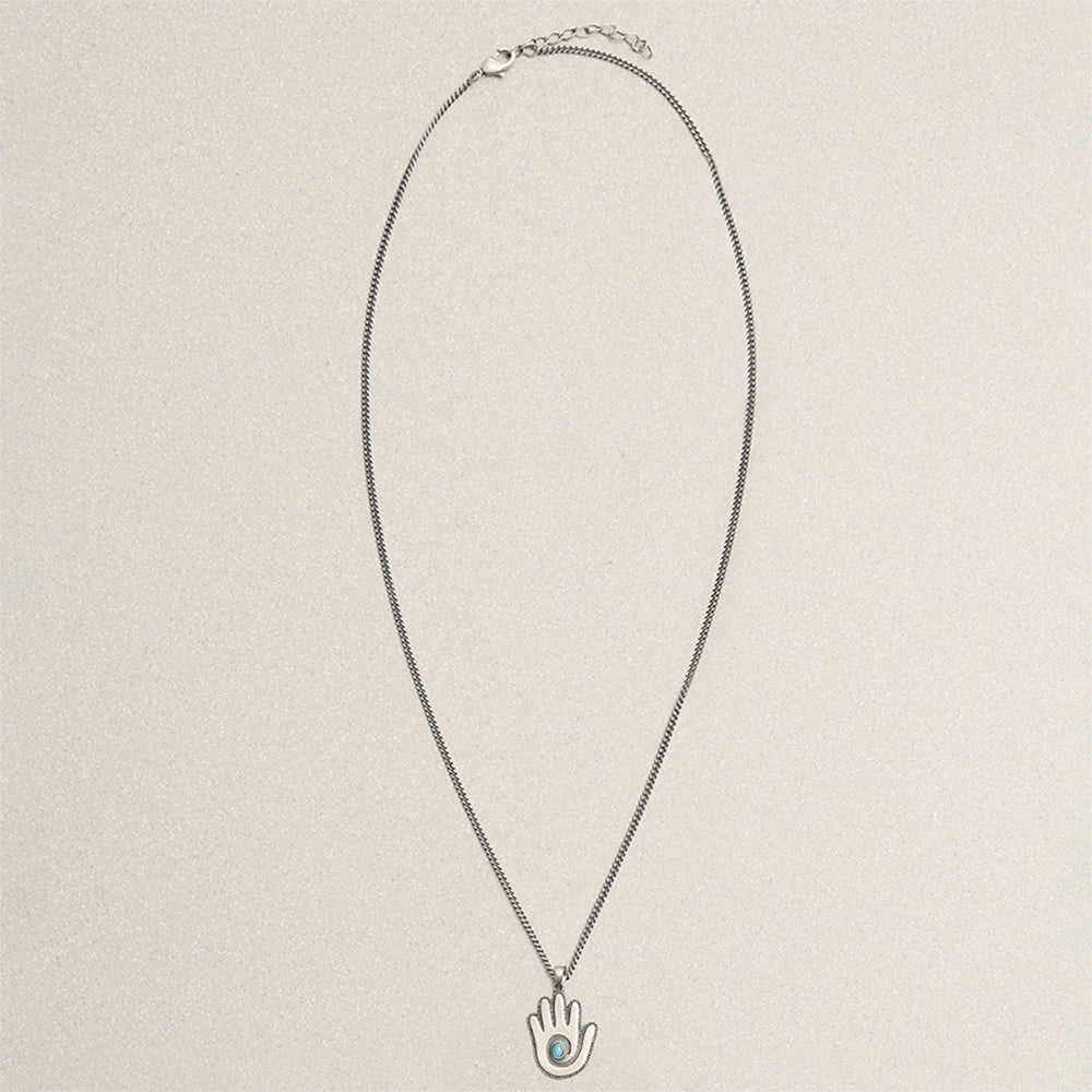 Towtow Archive - Open Hand Spiral Necklace Silver Burnish (OC) product image 2 | TRAB K-Fashion Australia