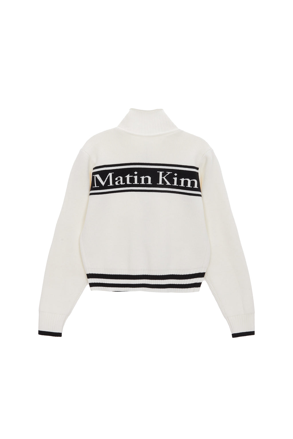 Matin Kim - Spell Point Stripe Knit Cardigan (Ivory) product image 2 | TRAB K-Fashion Australia
