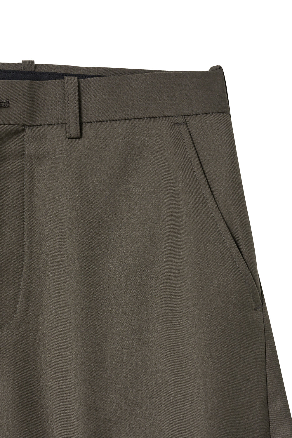 Hatchingroom - Wide Curve Trousers Wool Mud (Brown) product image 4 | TRAB K-Fashion Australia
