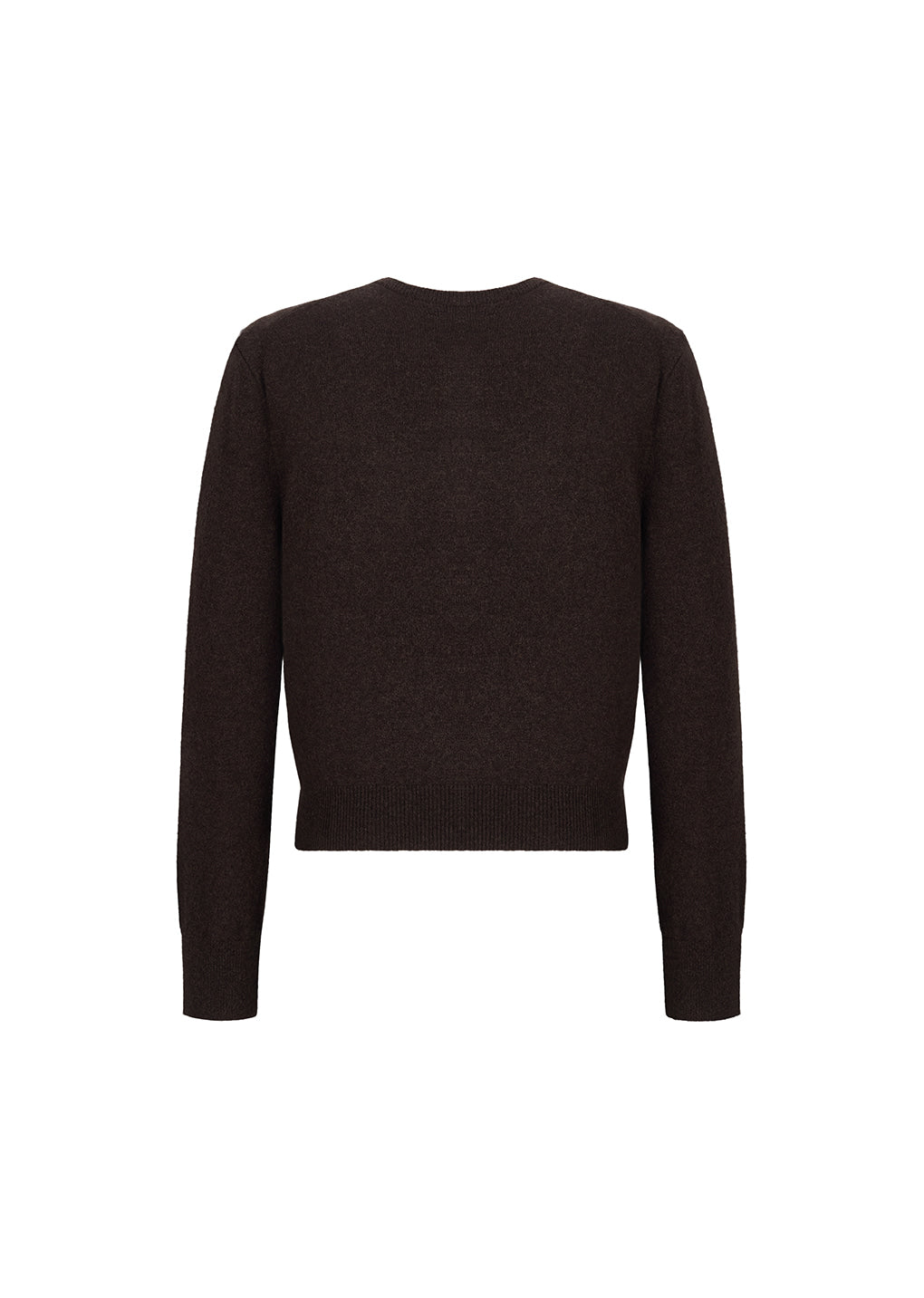 Amomento - Cashmere Crewneck Cardigan (Brown) product image 6 | TRAB K-Fashion Australia