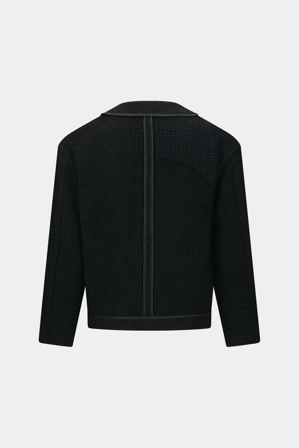 Andersson Bell - Unisex Inside Out Tweed Cardigan (Black) product image 10 | TRAB K-Fashion Australia