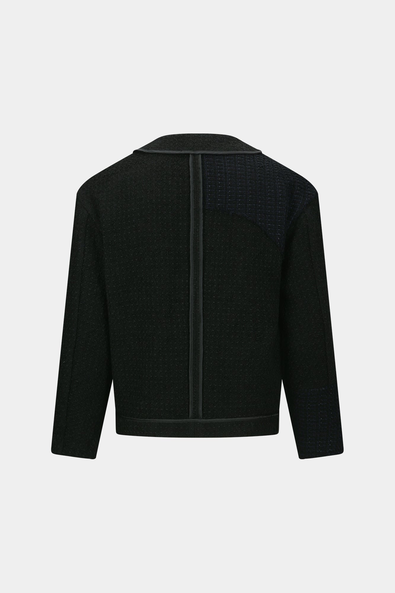 Andersson Bell - Unisex Inside Out Tweed Cardigan (Black) product image 10 | TRAB K-Fashion Australia