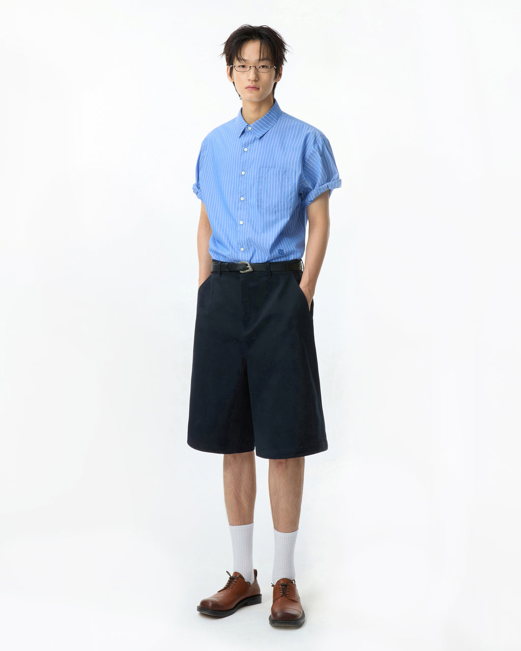 Ader Error - Sig; BL Tag half sleeve shirts 01 (Stripe) product image 13 | TRAB K-Fashion Australia
