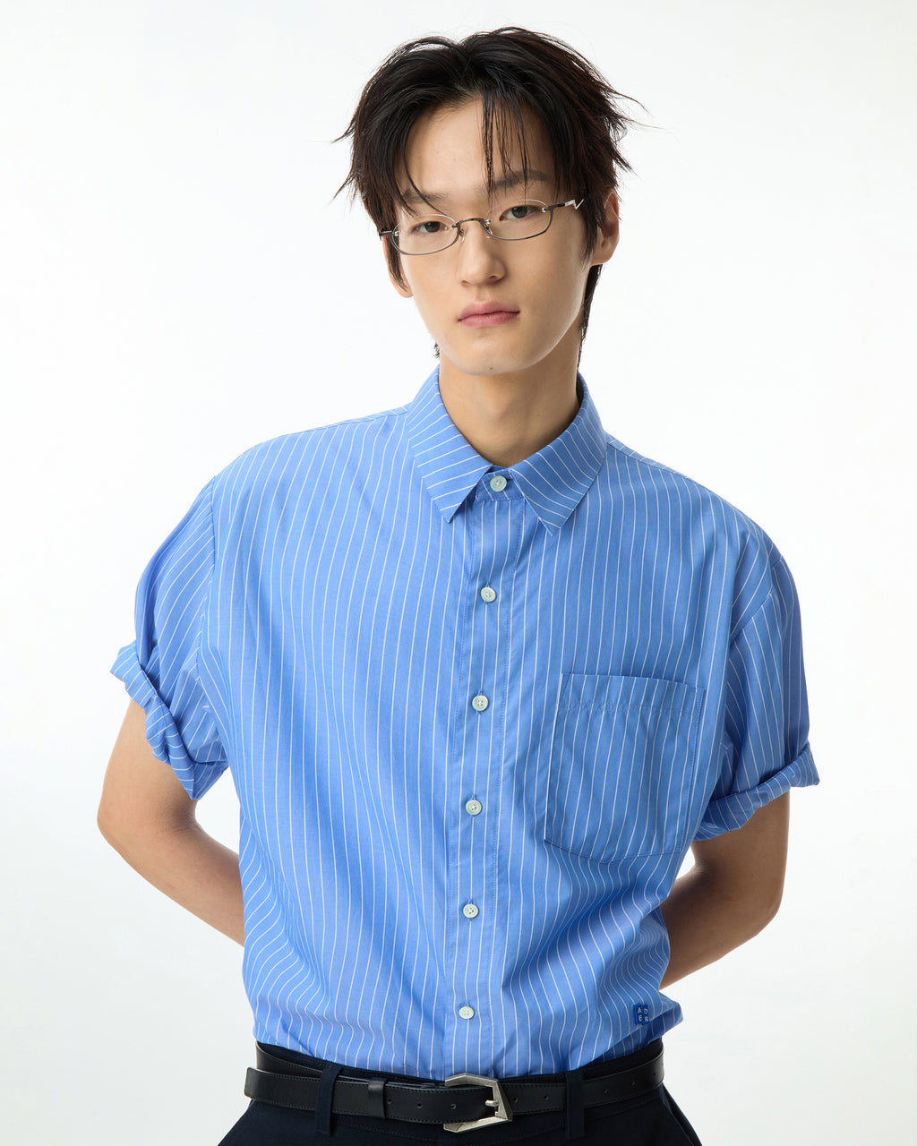Ader Error - Sig; BL Tag half sleeve shirts 01 (Stripe) product image 14 | TRAB K-Fashion Australia