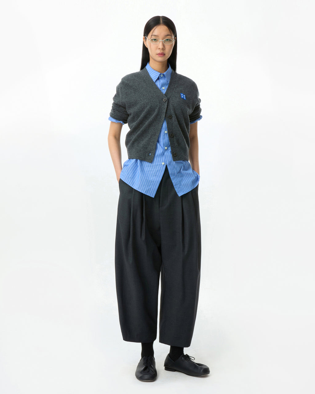 Ader Error - Sig; BL Tag half sleeve shirts 01 (Stripe) product image 3 | TRAB K-Fashion Australia