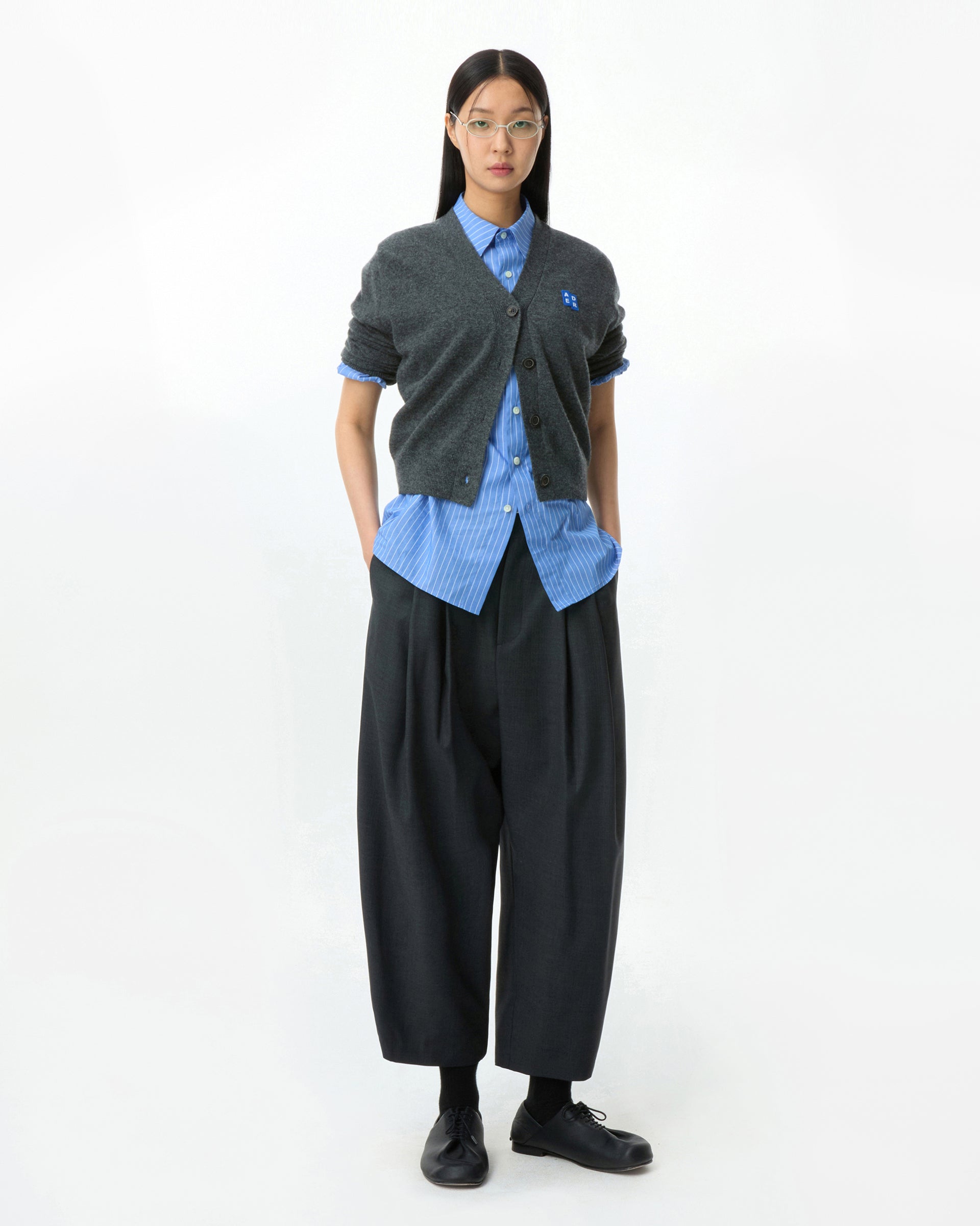 Ader Error - Sig; BL Tag half sleeve shirts 01 (Stripe) product image 3 | TRAB K-Fashion Australia