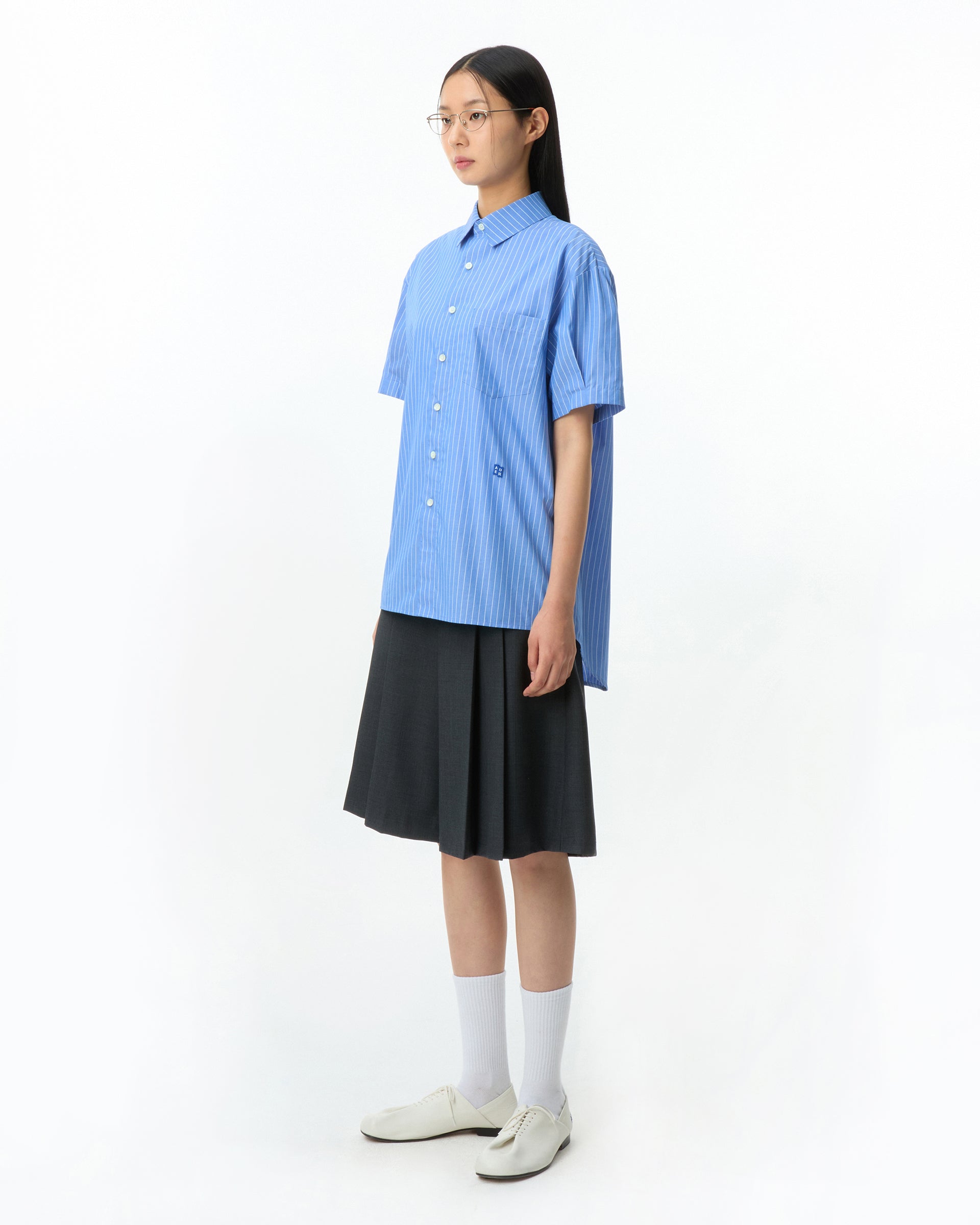 Ader Error - Sig; BL Tag half sleeve shirts 01 (Stripe) product image 4 | TRAB K-Fashion Australia