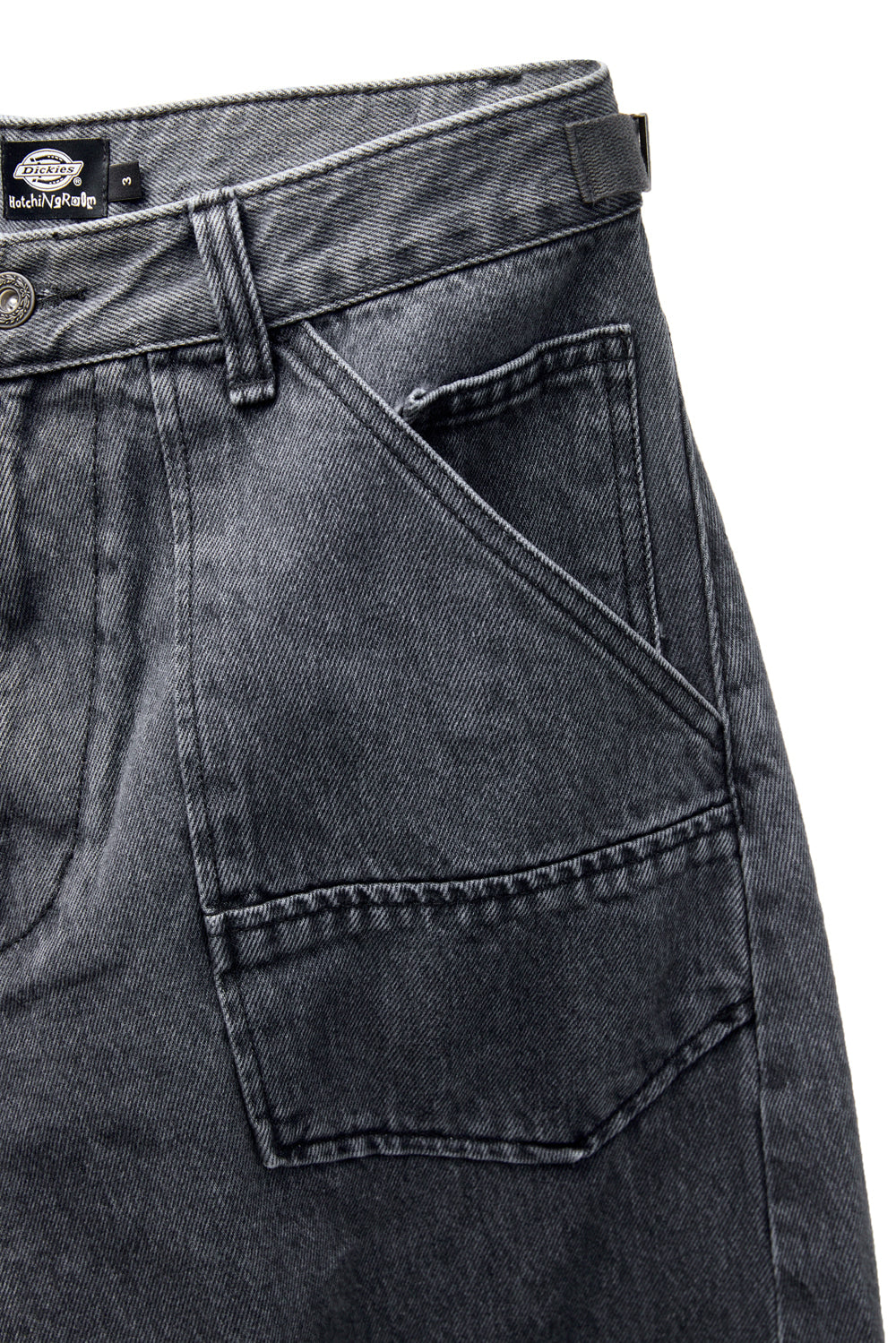 Hatchingroom - Wide Curve Carpenter Jeans (Dusty Black) product image 3 | TRAB K-Fashion Australia