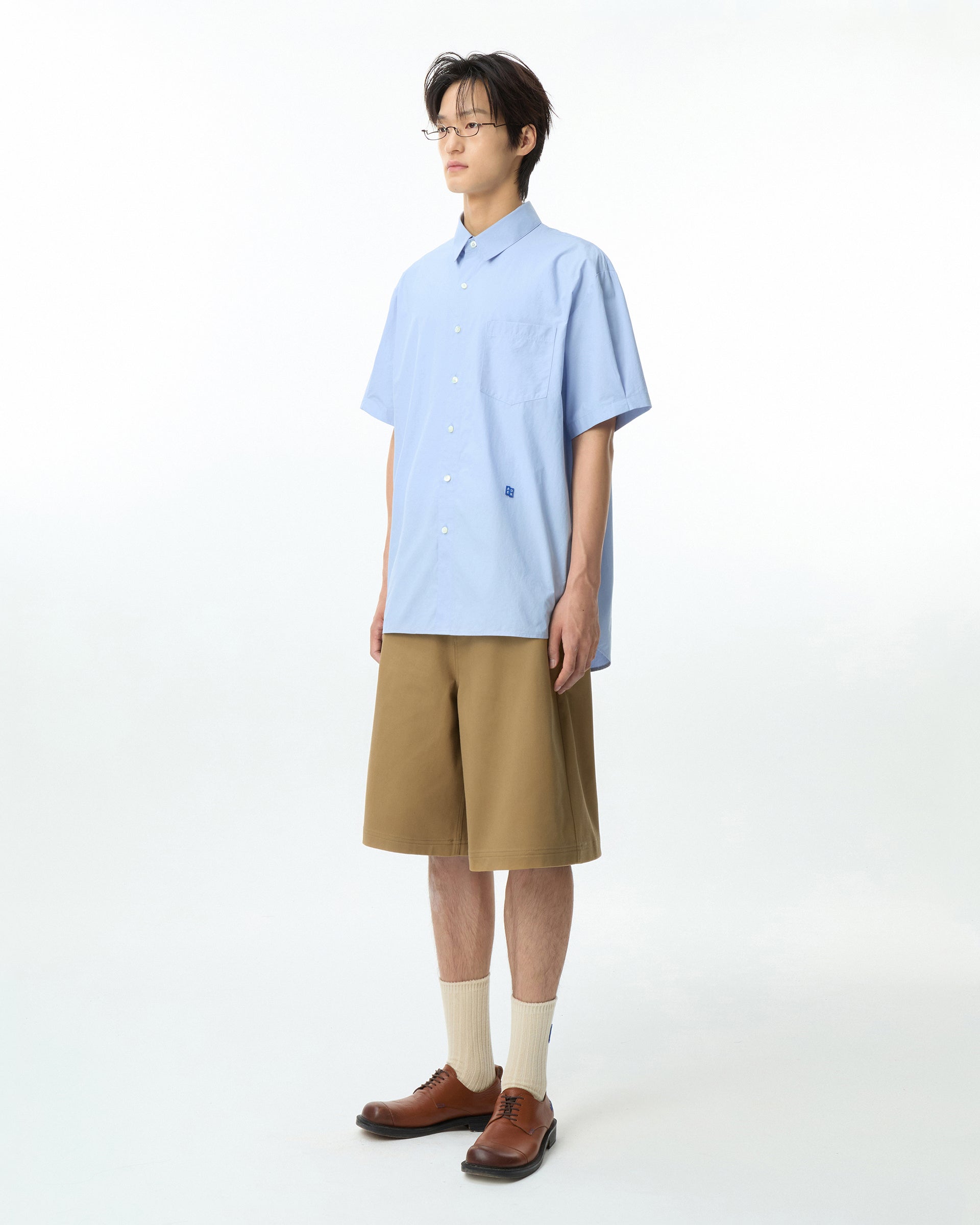 Ader Error - Sig; BL Tag half sleeve shirts 01 (Sky blue) product image 15 | TRAB K-Fashion Australia