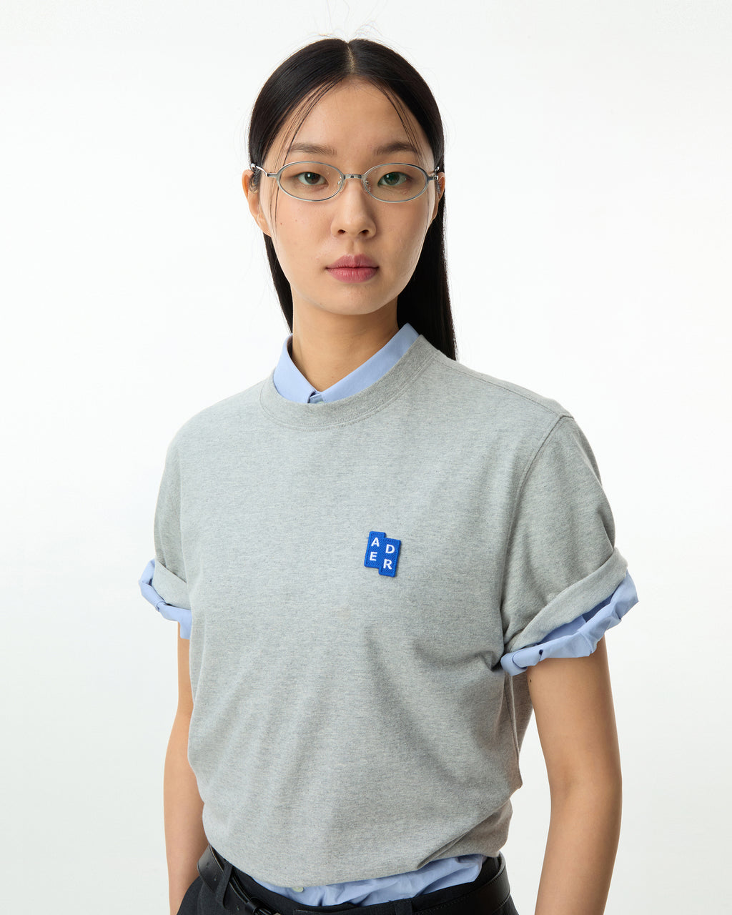 Ader Error - Sig; BL Tag half sleeve shirts 01 (Sky blue) product image 4 | TRAB K-Fashion Australia