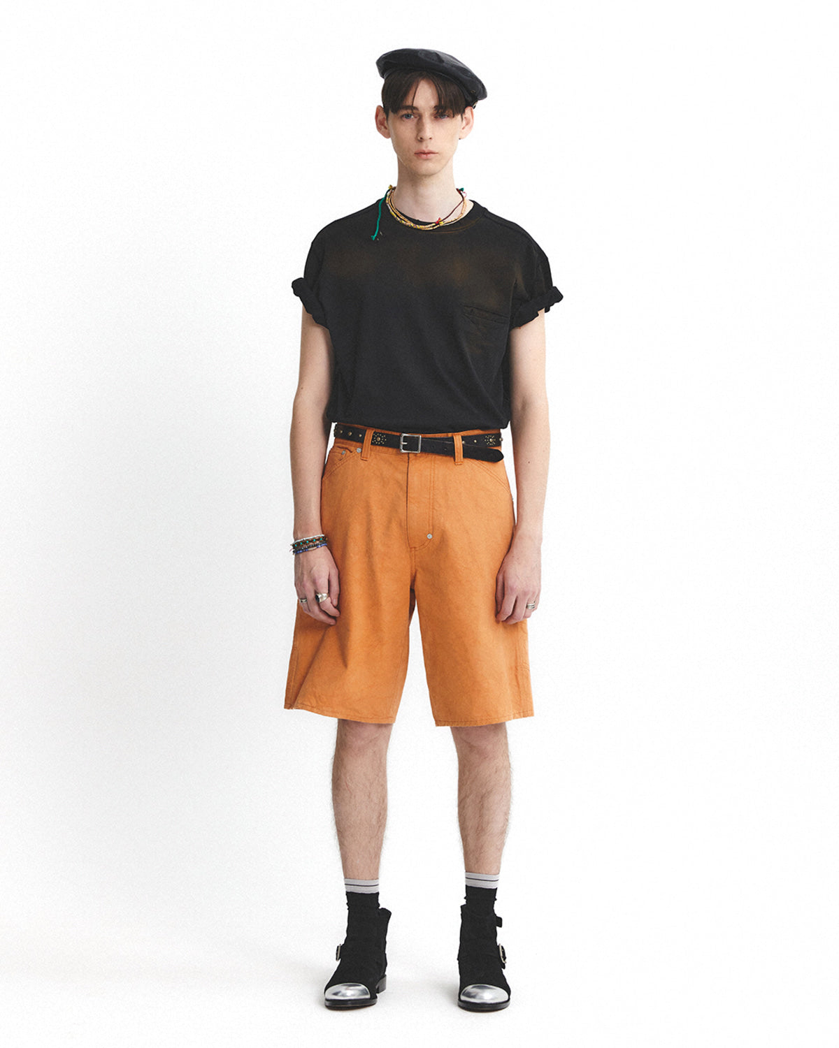 Eastlogue - Carpenter Shorts (Orange) product image 1 | TRAB K-Fashion Australia
