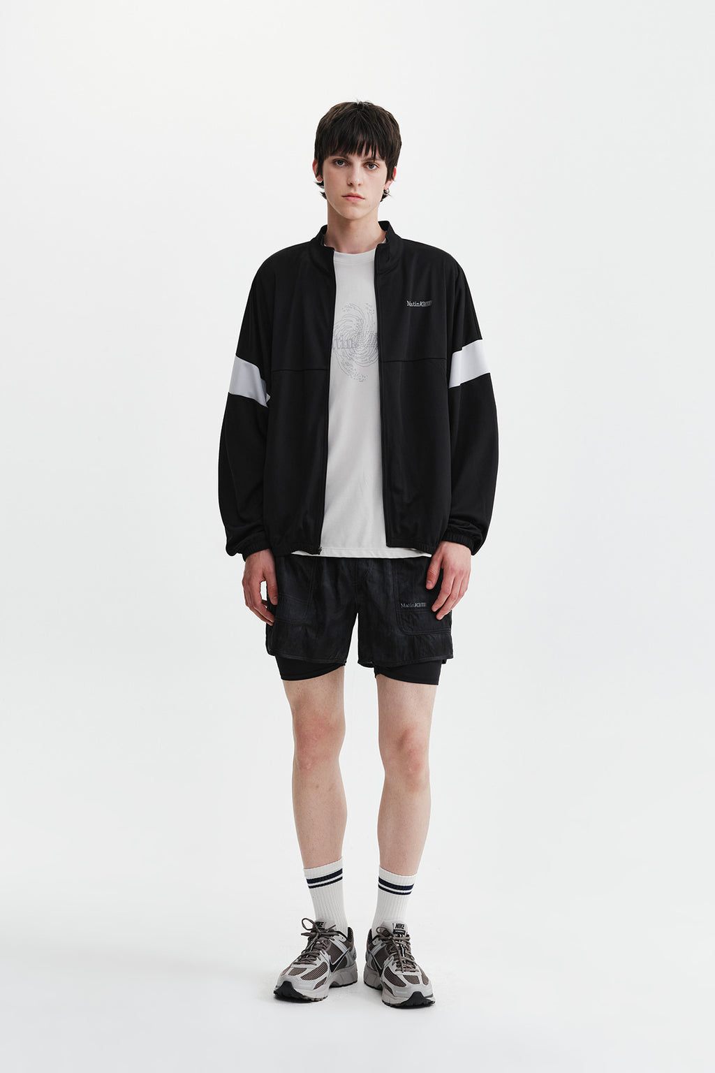 Matin Kim - Matin Pace Vortex Graffiti Zip Up (Black) product image 10 | TRAB K-Fashion Australia