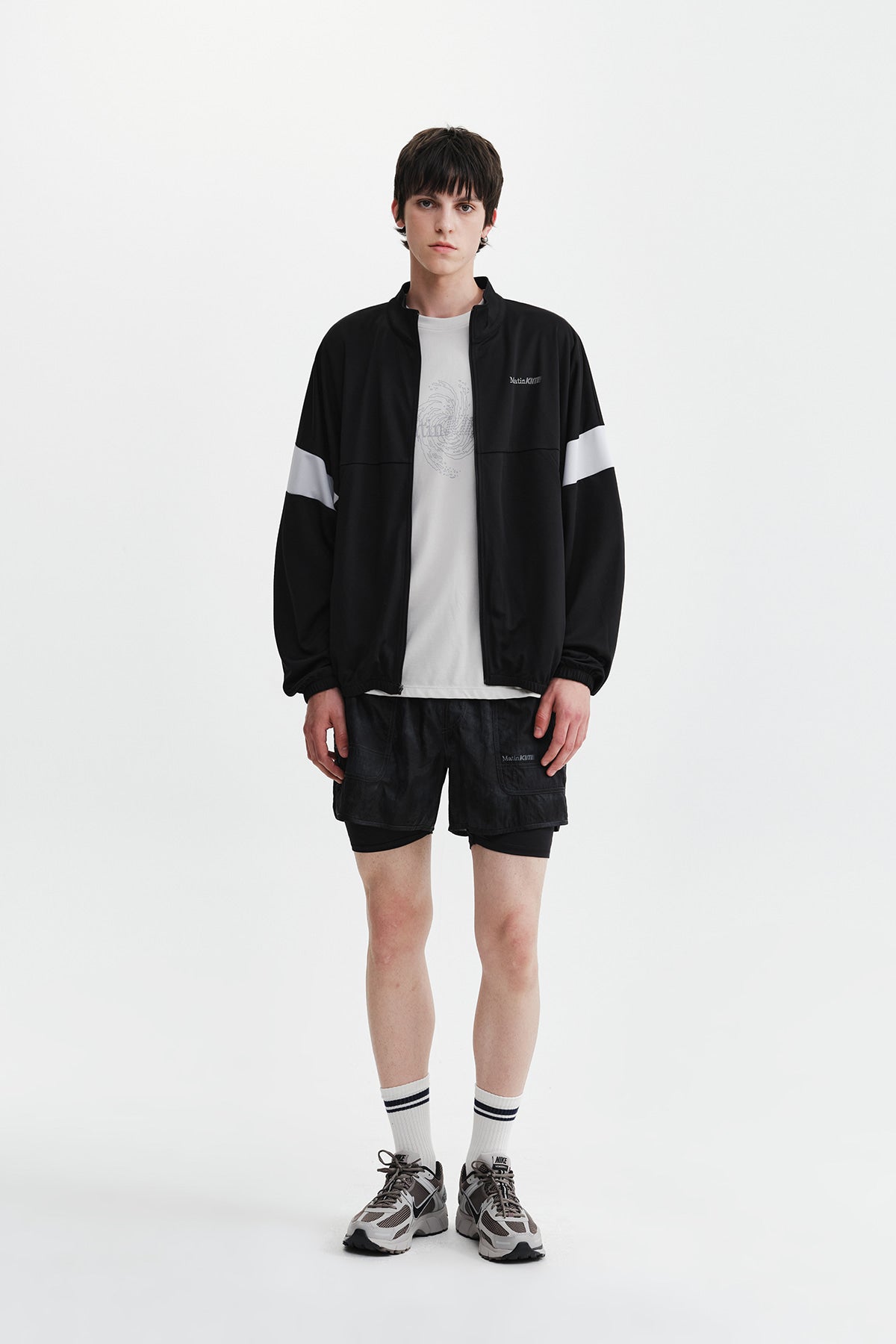 Matin Kim - Matin Pace Vortex Graffiti Zip Up (Black) product image 10 | TRAB K-Fashion Australia