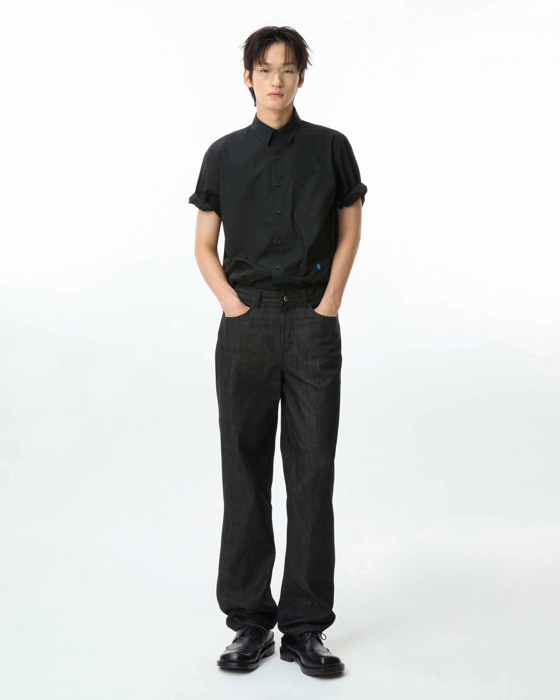 Ader Error - Sig; BL Tag half sleeve shirts 01 (Noir) product image 13 | TRAB K-Fashion Australia