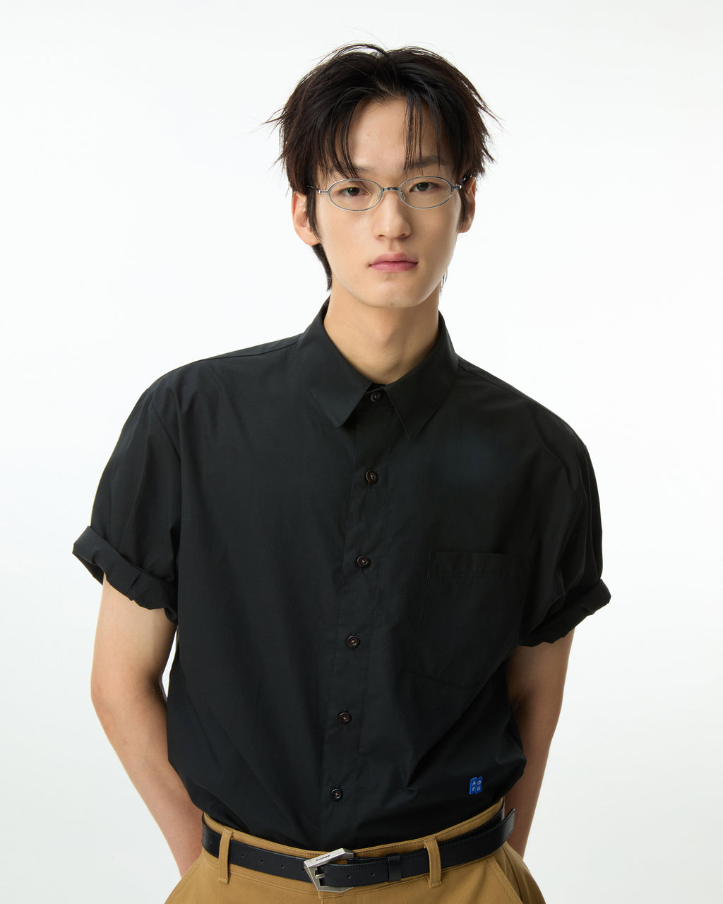 Ader Error - Sig; BL Tag half sleeve shirts 01 (Noir) product image 15 | TRAB K-Fashion Australia