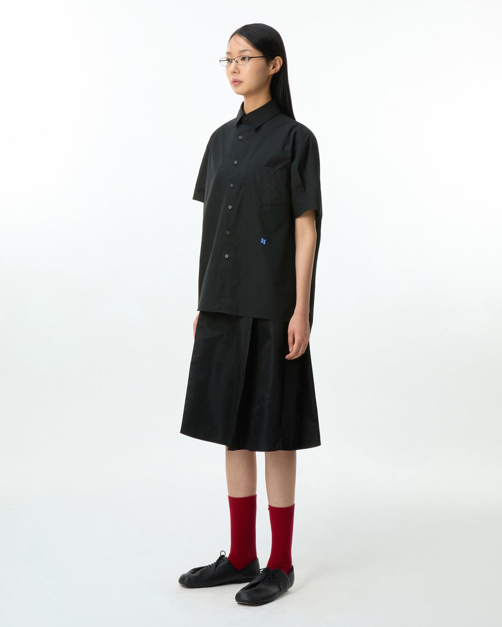 Ader Error - Sig; BL Tag half sleeve shirts 01 (Noir) product image 5 | TRAB K-Fashion Australia
