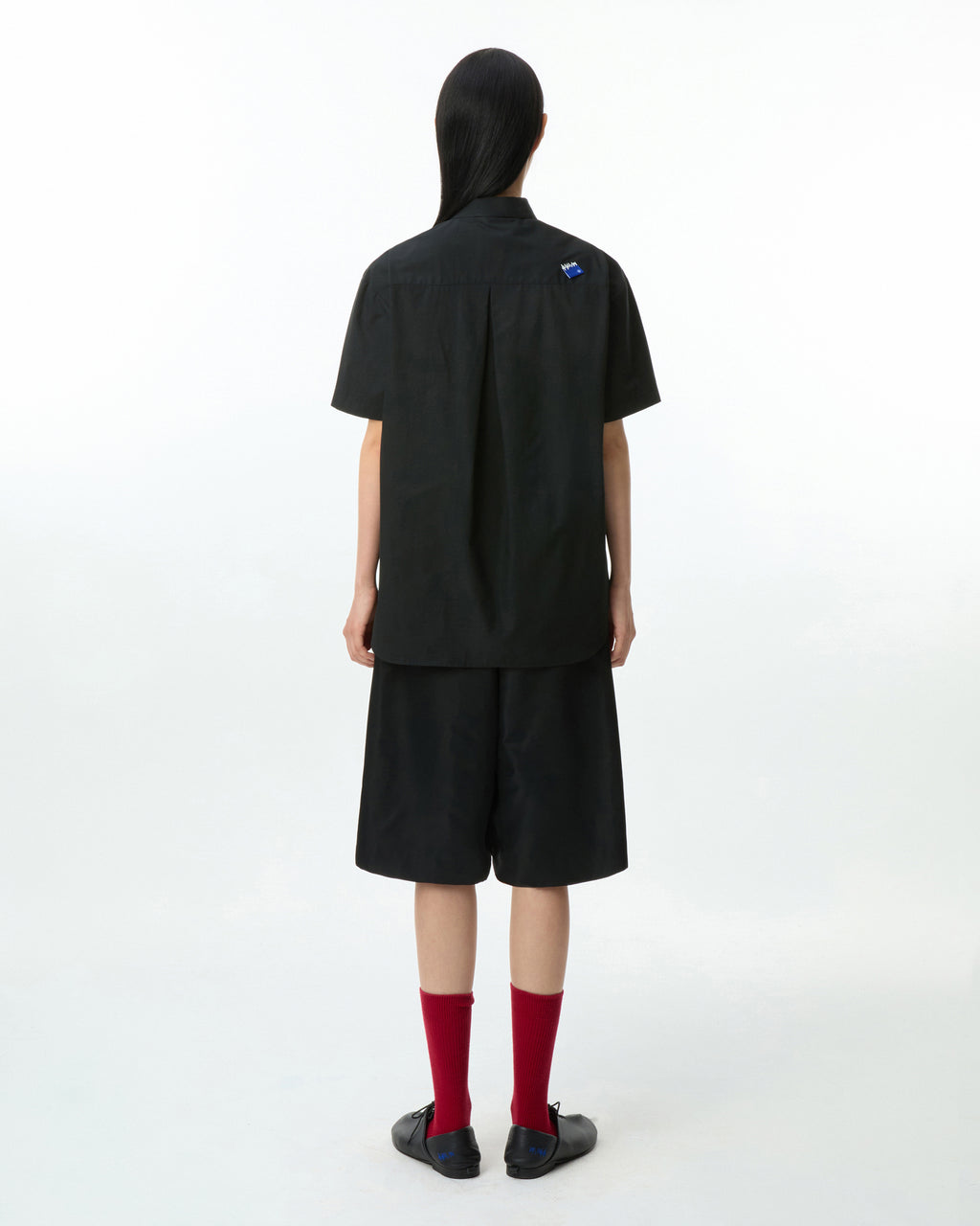 Ader Error - Sig; BL Tag half sleeve shirts 01 (Noir) product image 6 | TRAB K-Fashion Australia