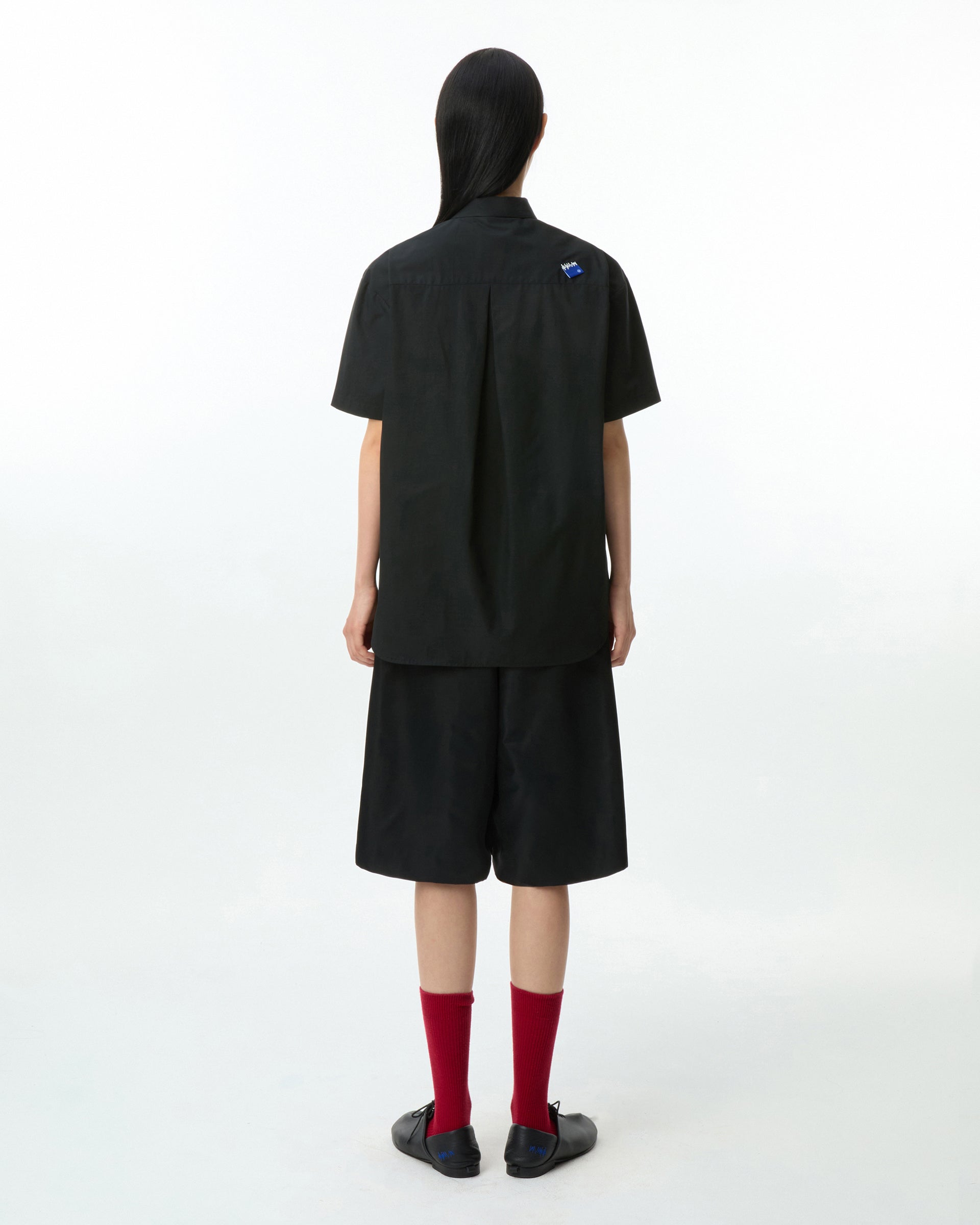 Ader Error - Sig; BL Tag half sleeve shirts 01 (Noir) product image 6 | TRAB K-Fashion Australia