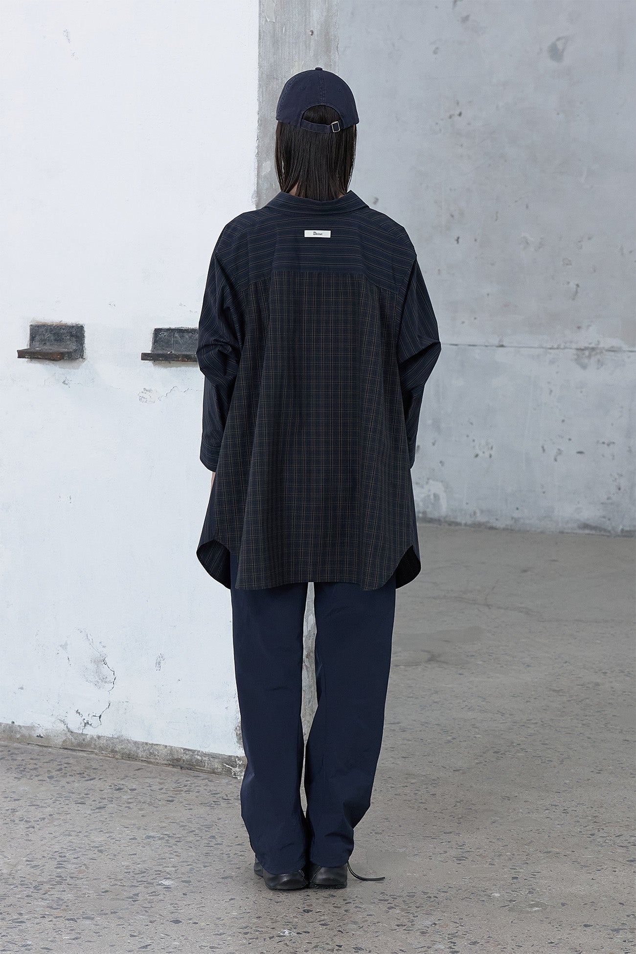 Deinet - Dual Pattern Structured Shirts (Navy) product image 3 | TRAB K-Fashion Australia