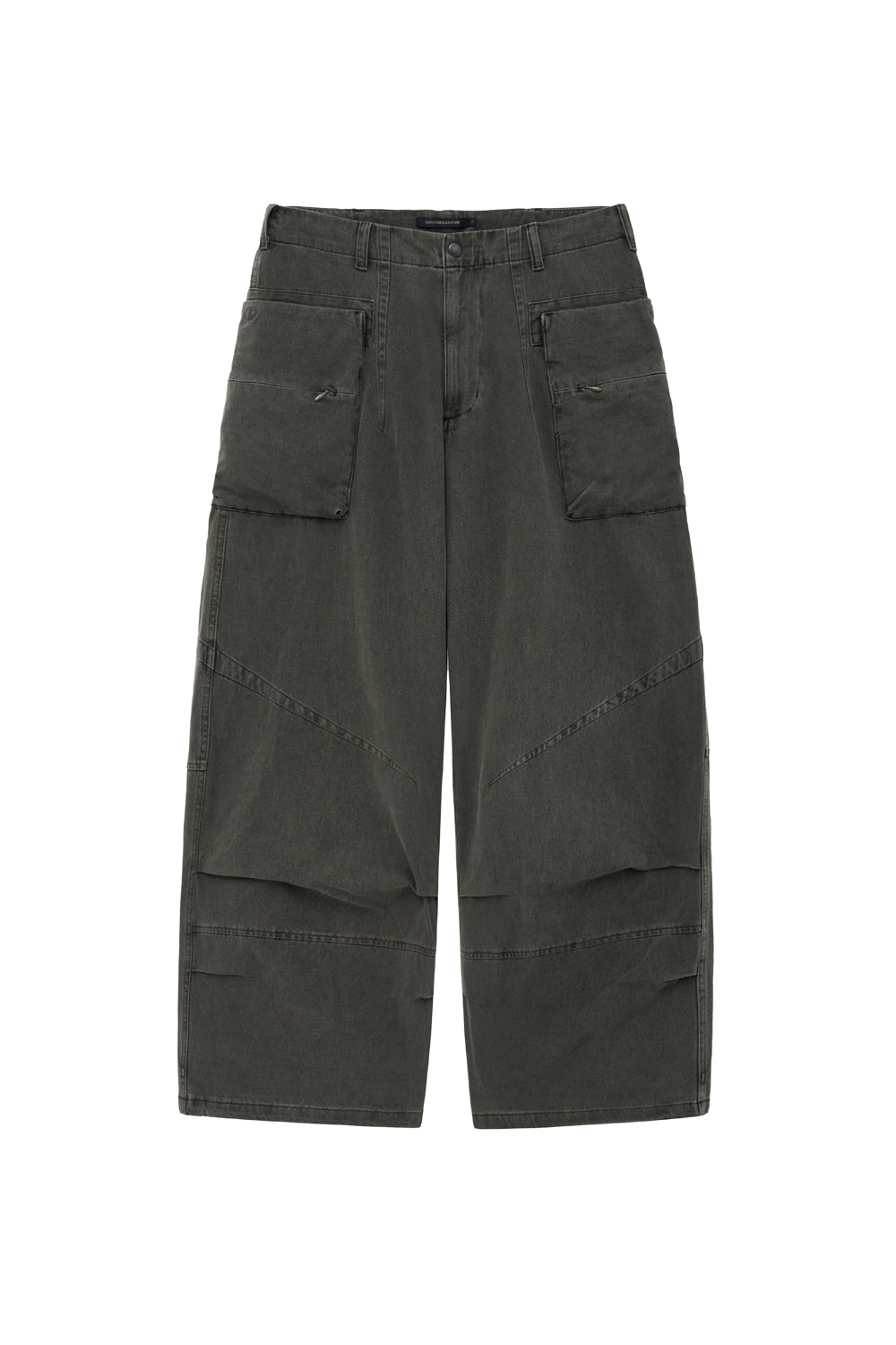 Hatchingroom - Big Cargo Pants V2 Dark (Khaki) product image 1 | TRAB K-Fashion Australia